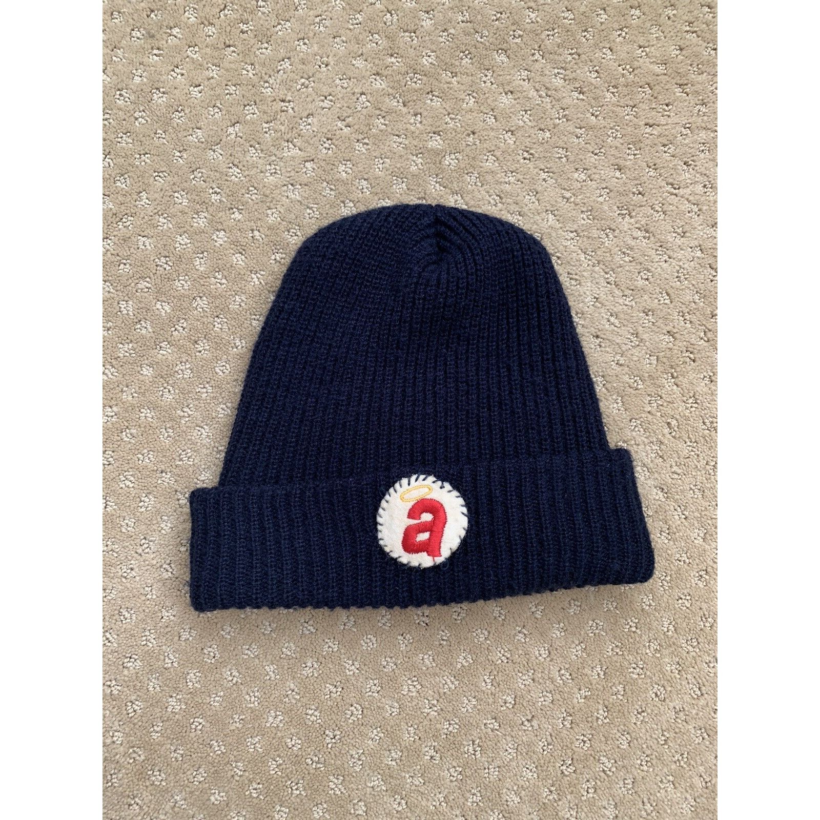 Gallery Dept. Gallery Dept. Beanie Patch Logo Knit Navy Blue Size ONE SIZE - 1 Thumbnail