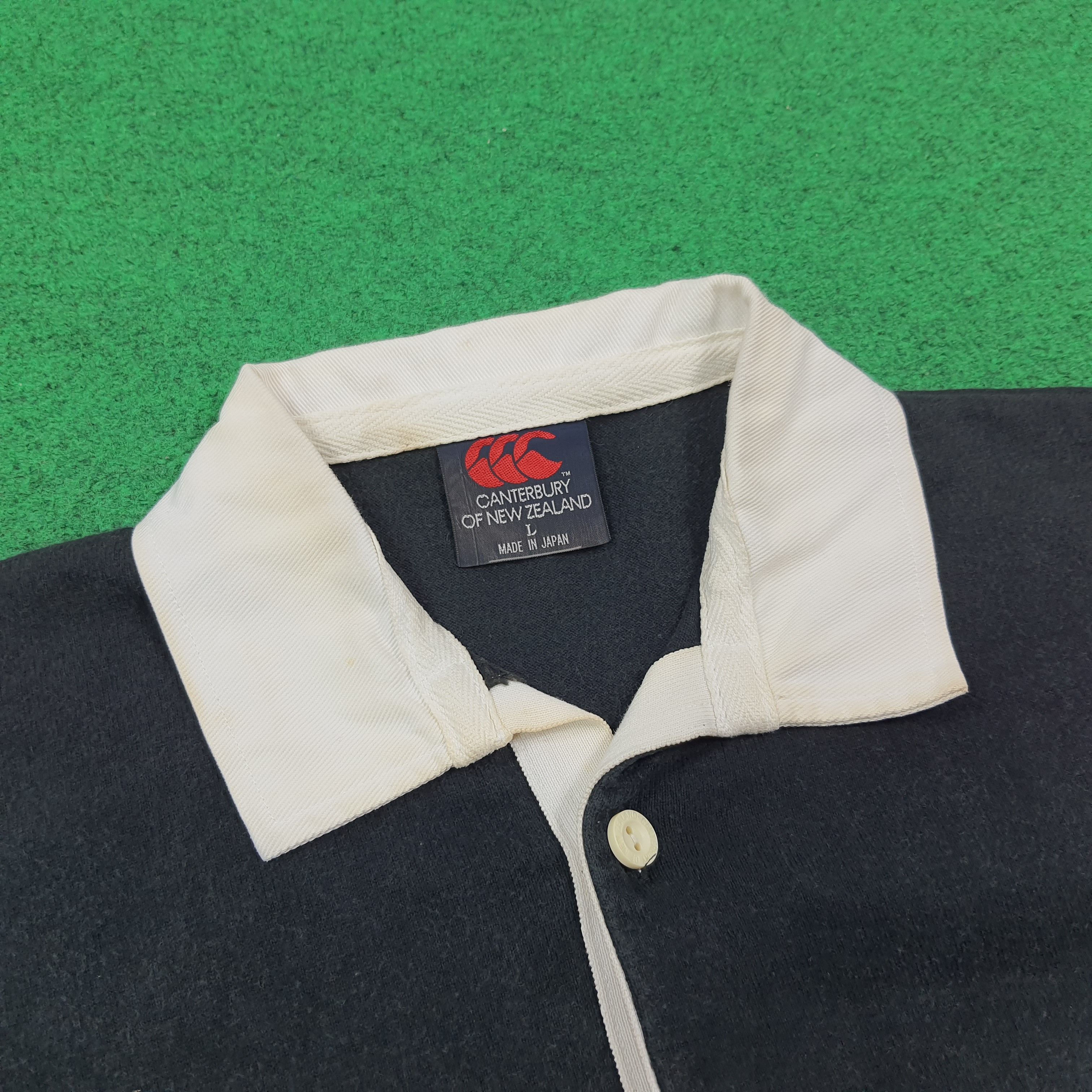 Canterbury of New Zealand Vintage 90s New Zealand All Blacks Rugby Jersey E1N29 Size US M / EU 48-50 / 2 - 4 Thumbnail