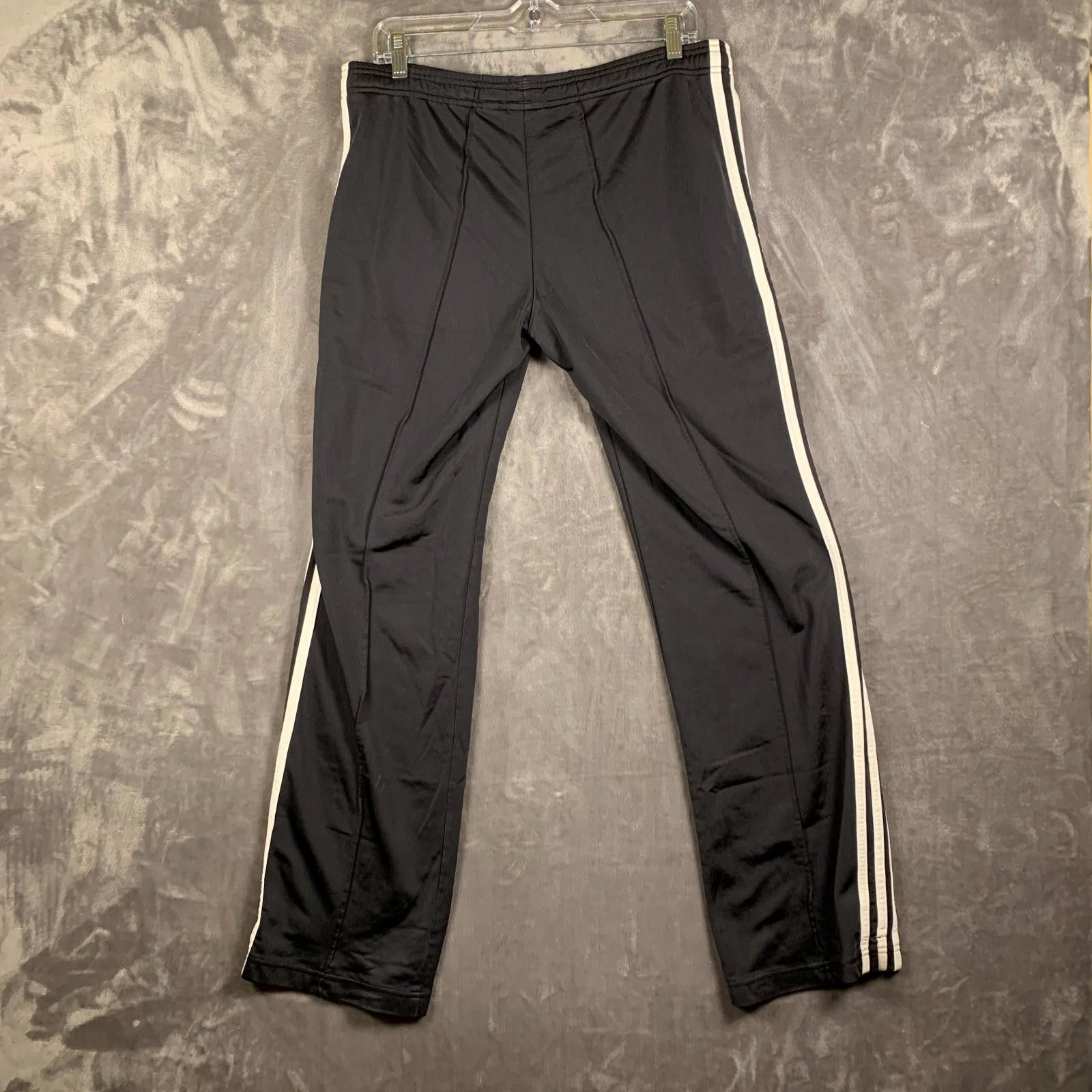 Adidas Y2K '04 Adidas Mens Black w White Stripe Track Pnts Sz S 371 Size US 30 / EU 46 - 2 Thumbnail
