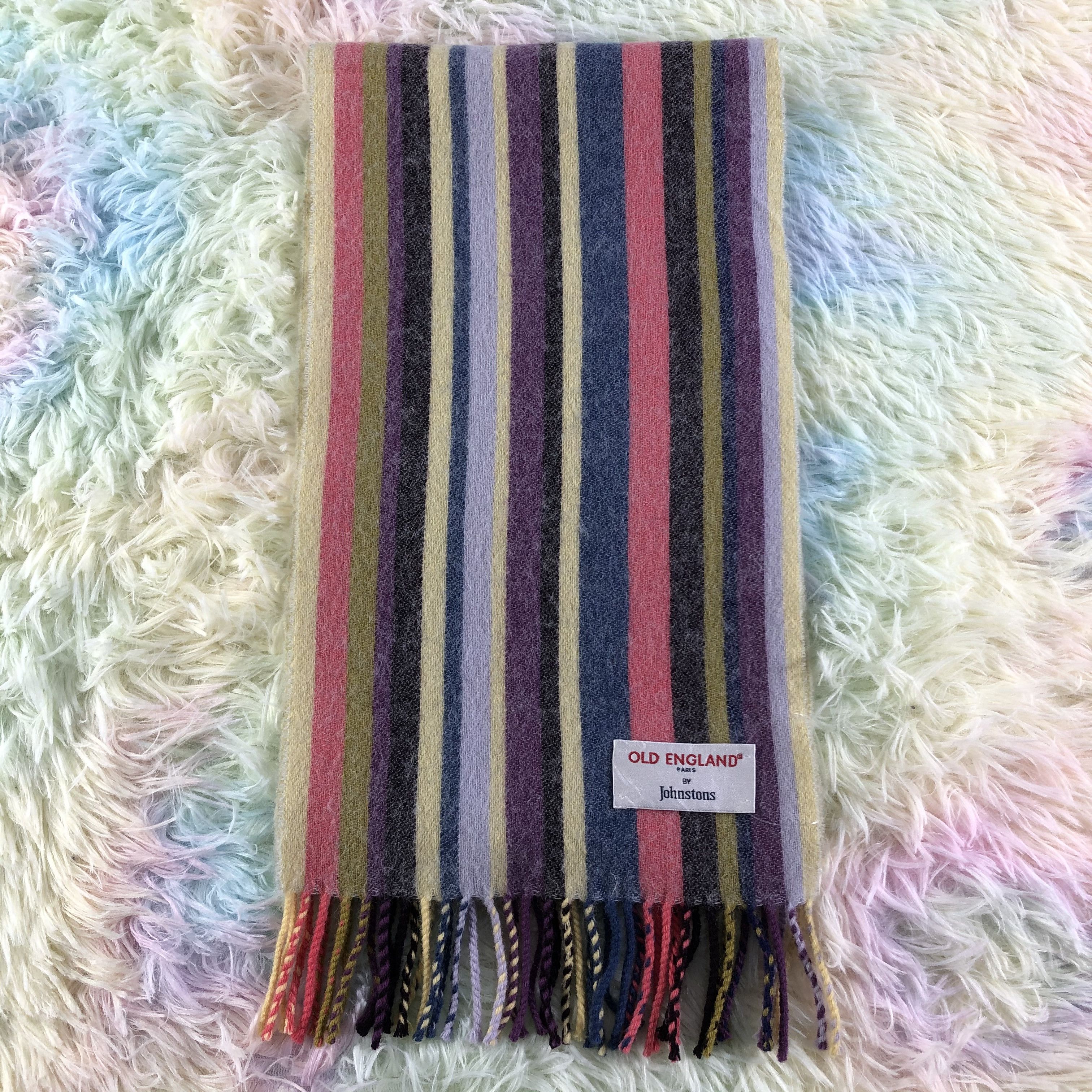 Vintage Johnstons Scarf / Muffler / Neckwear - KM312 Size ONE SIZE - 2 Thumbnail