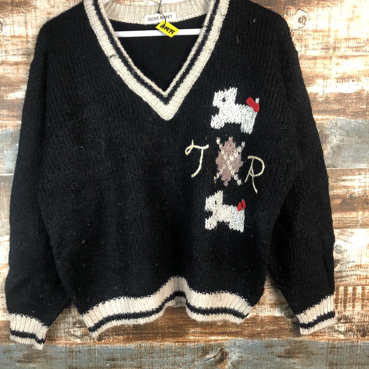 Homespun Knitwear × Japanese Brand Glove Puper Dark Blue Knitwear #A1978 Size S / US 4 / IT 40 - 3 Thumbnail