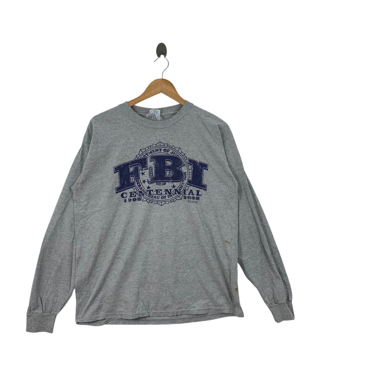 Vintage Vintage FBI Centennial Department Of Justice Distressed Size US M / EU 48-50 / 2 - 3 Thumbnail
