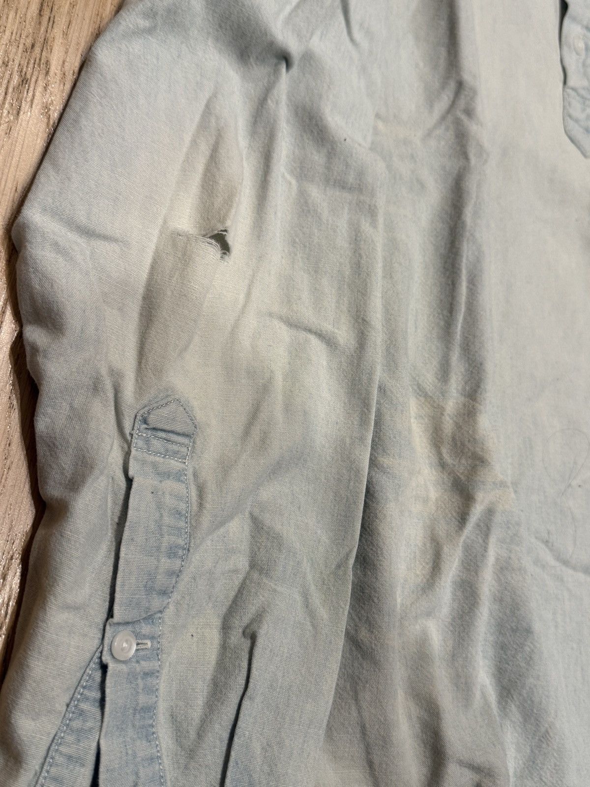 J.Crew J Crew Quarter Button Blue Cotton Shirt Size US S / EU 44-46 / 1 - 3 Thumbnail