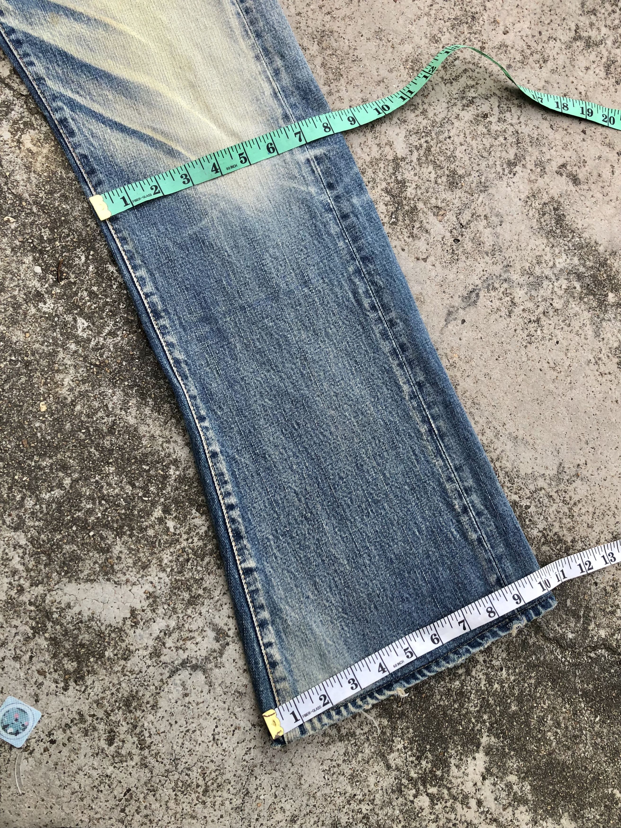 Japanese Brand FLARED WASHED BLUE DENIM Size 28" / US 6 / IT 42 - 8 Thumbnail