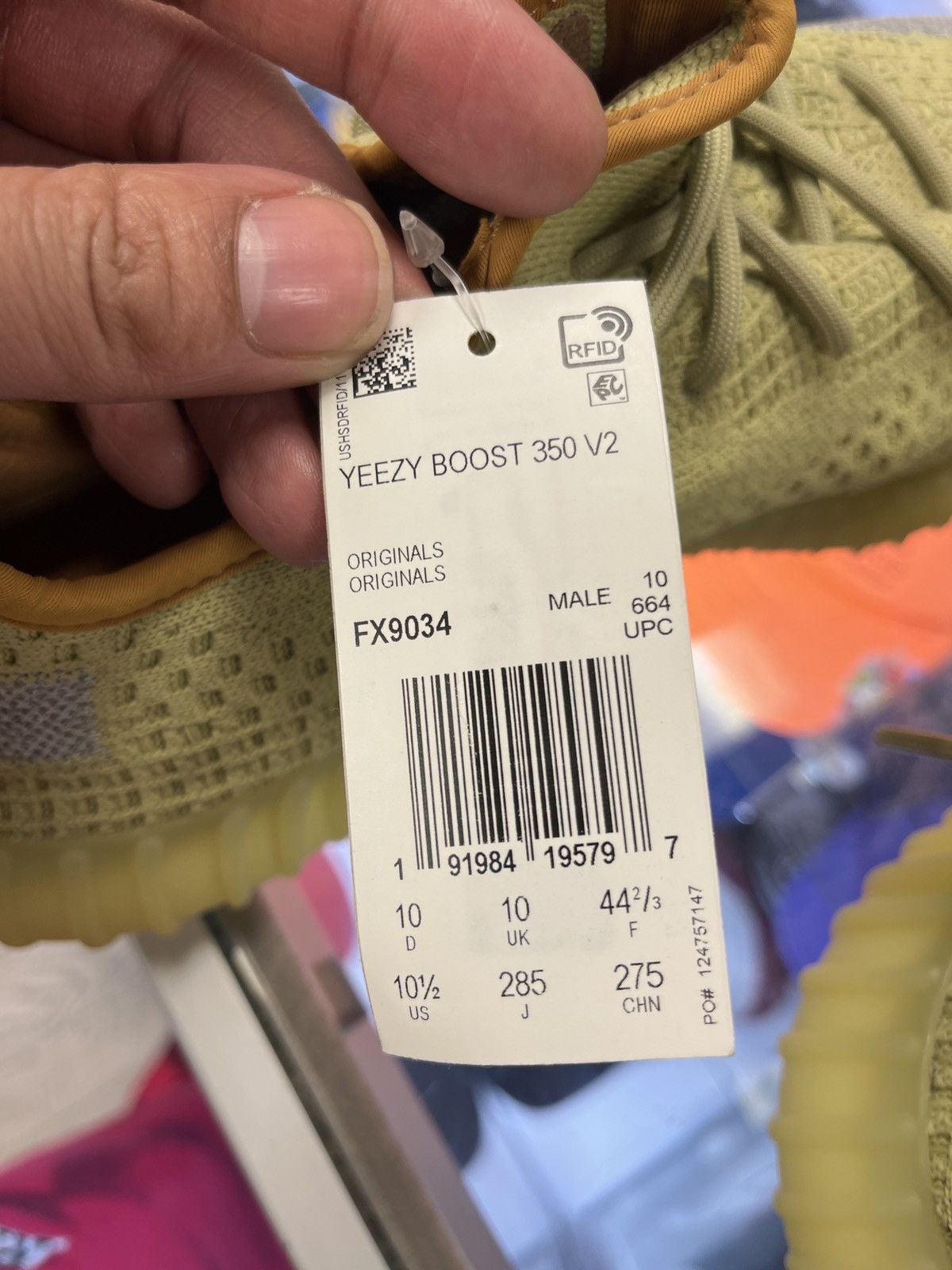 Adidas Yeezy 350 V2 Marsh Size US 10.5 / EU 43-44 - 10 Thumbnail