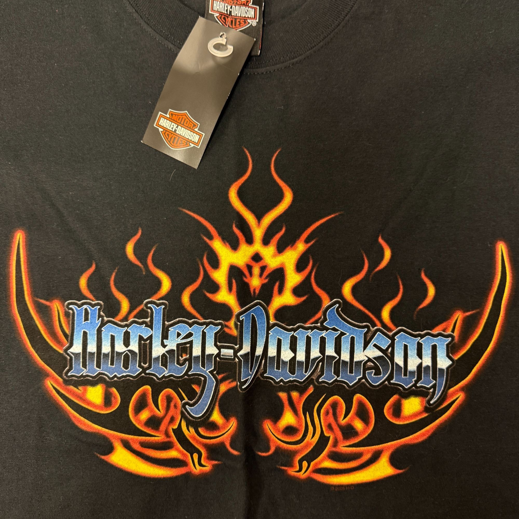 Harley Davidson NWT NoS H-D Napoli Italia Motorcycle Biker FLAMING EAGLE Tee Size US M / EU 48-50 / 2 - 1 Thumbnail
