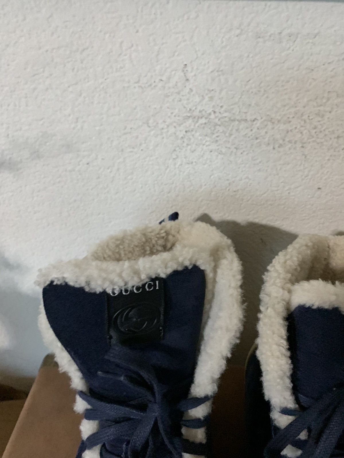 Gucci Suede Shearling Fashion Sneakers Size US 10.5 / EU 43-44 - 16 Thumbnail
