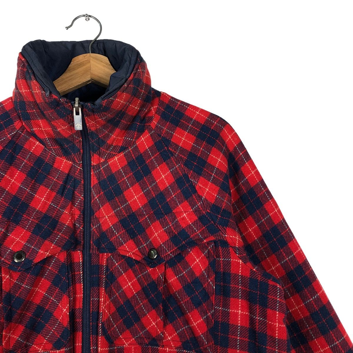Descente 🔥90’s Vintage Reversible Bomber Jacket Descente Punk Design Size US M / EU 48-50 / 2 - 18 Thumbnail