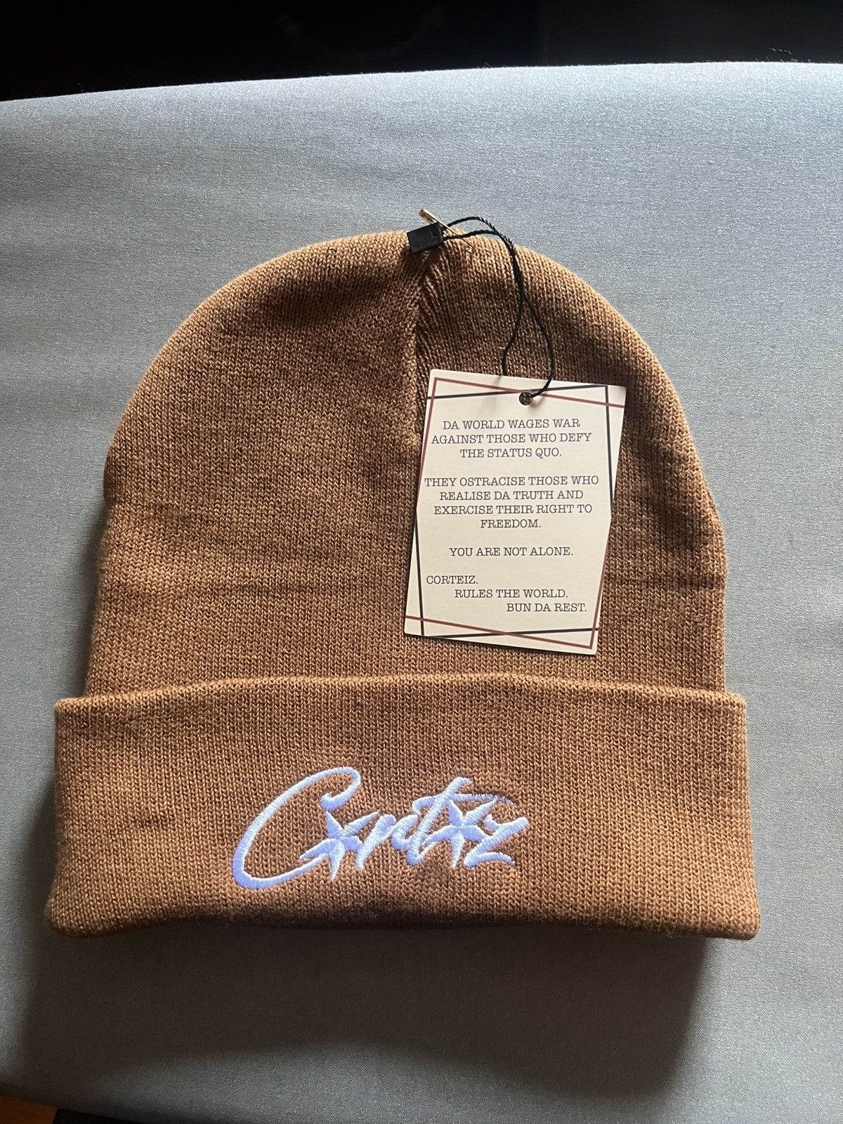 Corteiz Cortiez Brown Beanie Size ONE SIZE - 2 Thumbnail