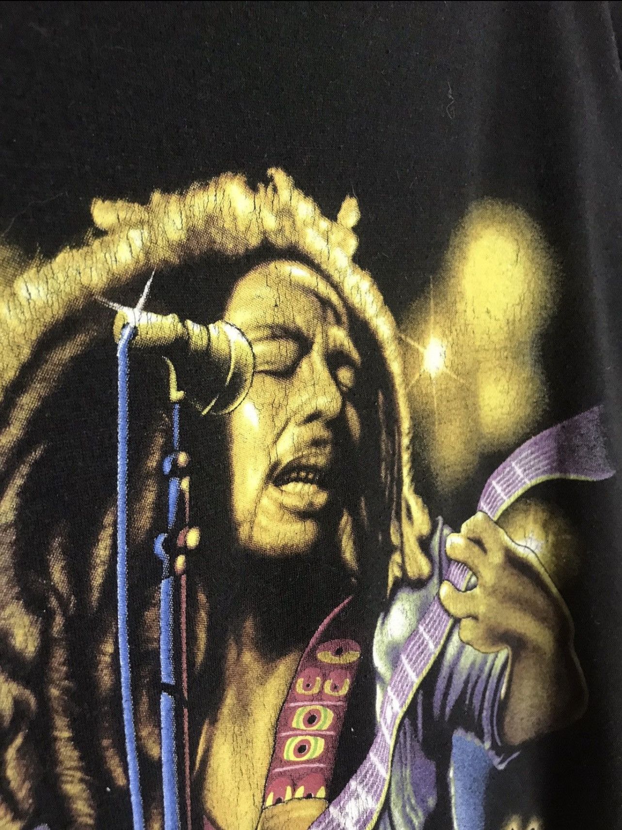 Vintage Vintage Bob Marley t shirt Size US L / EU 52-54 / 3 - 5 Thumbnail