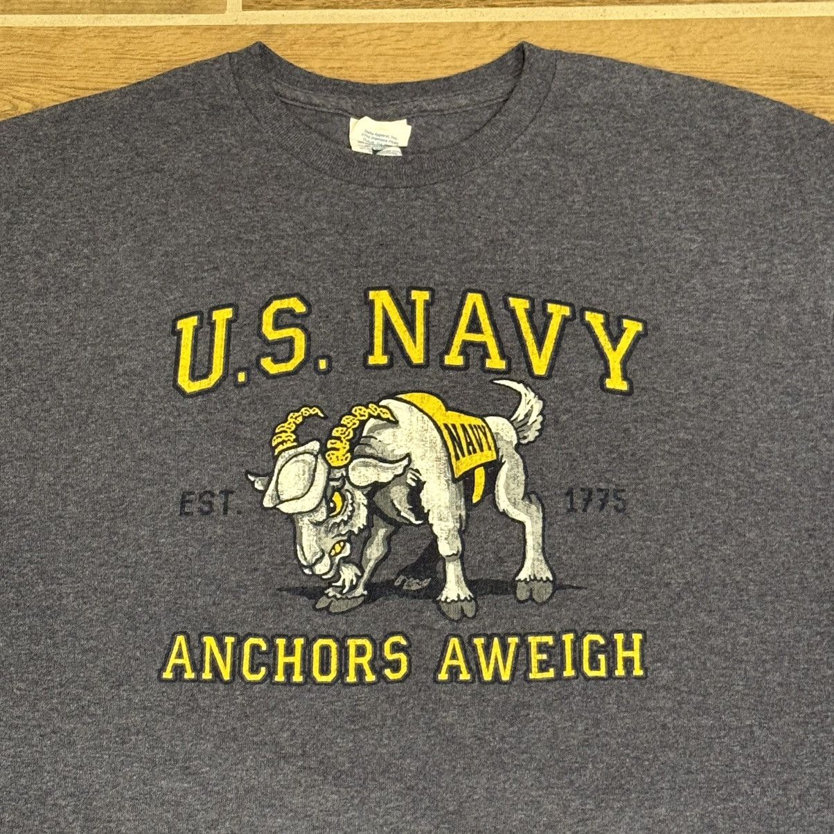 Delta × Vintage U.S. Navy Midshipmen Bill Billy Goat “Anchors Aweigh” Tee Size US L / EU 52-54 / 3 - 2 Thumbnail