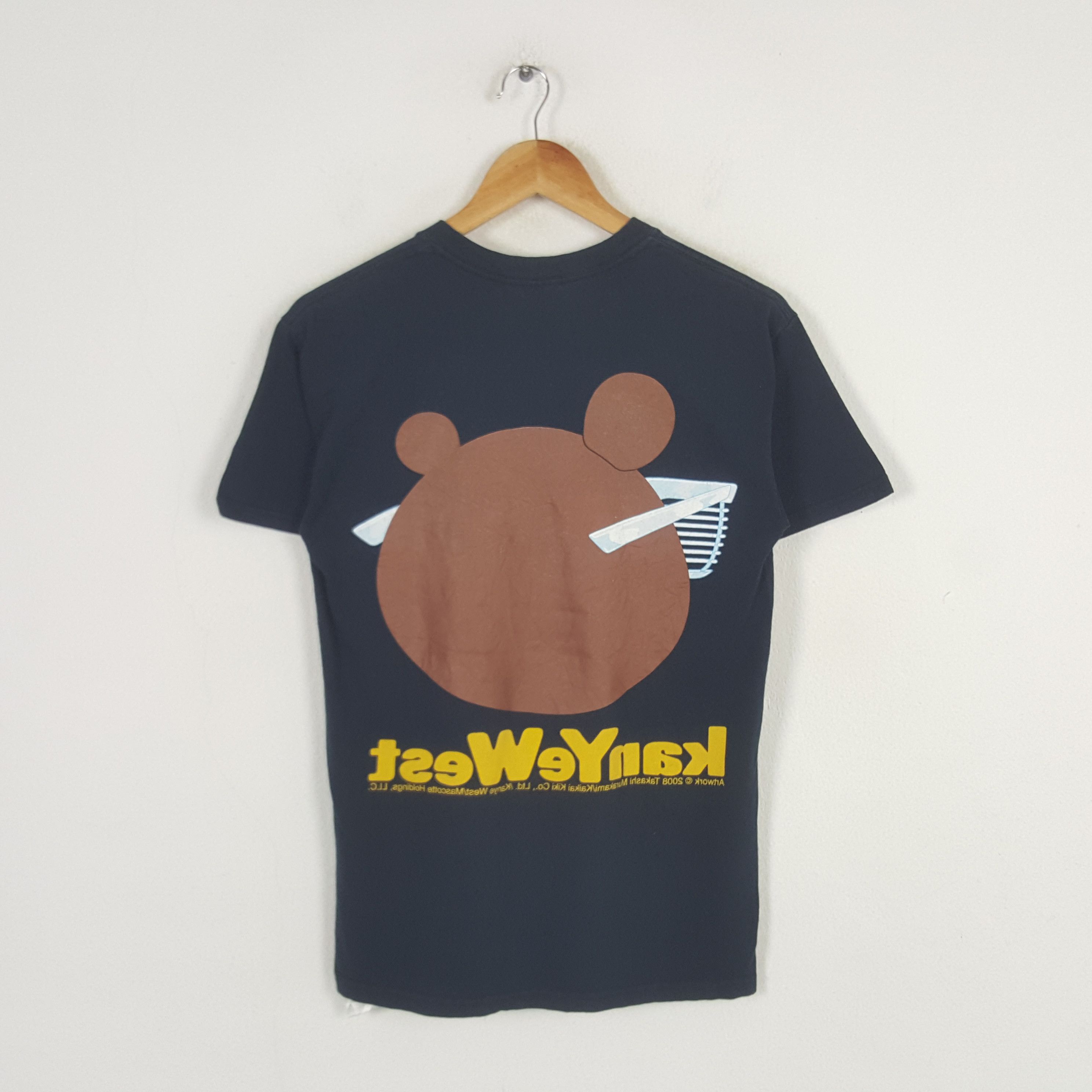 Kanye West × Takashi Murakami × Vintage Vintage Kanye West American Rapper Takashi Murakami Tshirt Size US S / EU 44-46 / 1 - 3 Thumbnail