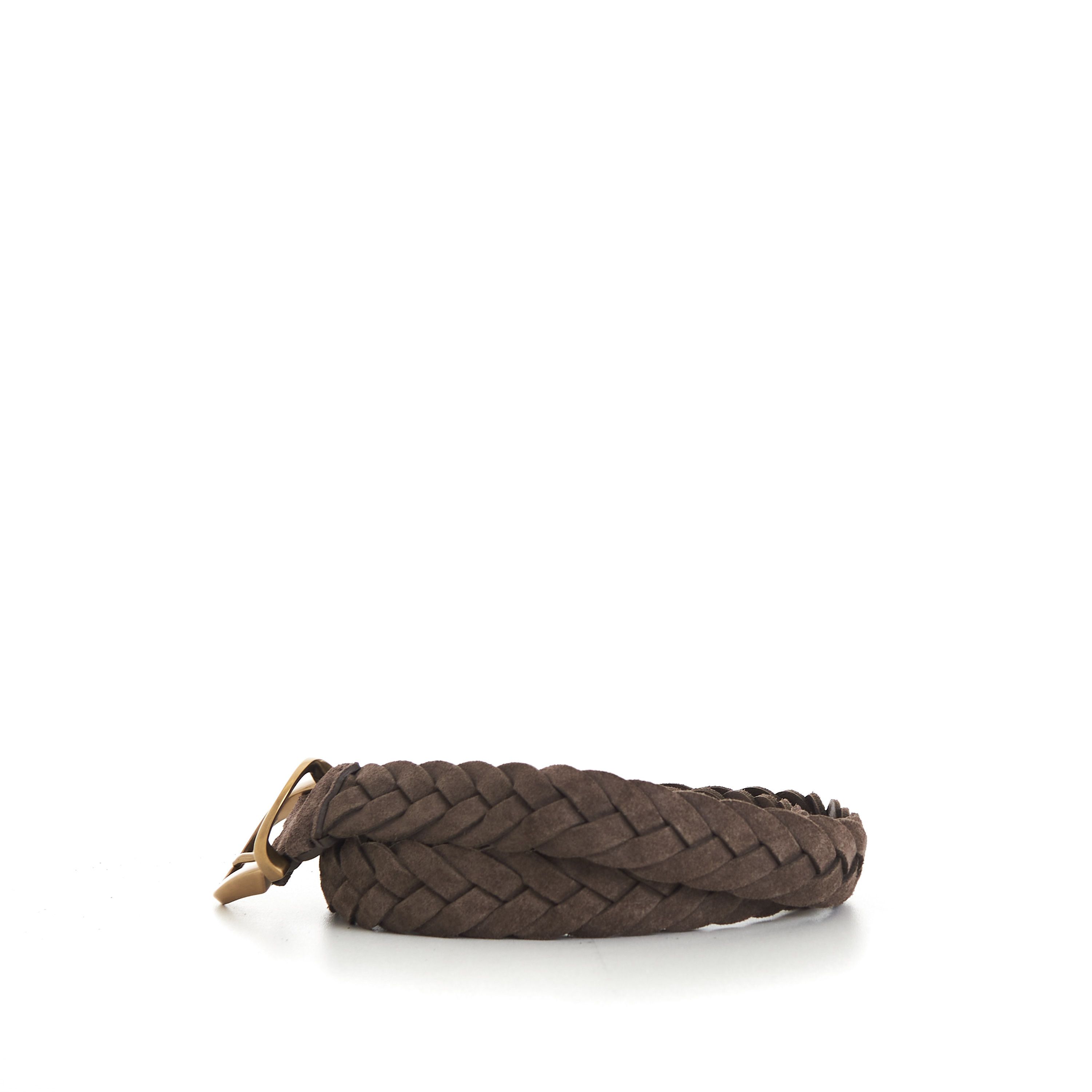 Brunello Cucinelli Braided Belt - Rounded Buckle & Metal Keeper, Suede Size 95 Size ONE SIZE - 3 Thumbnail