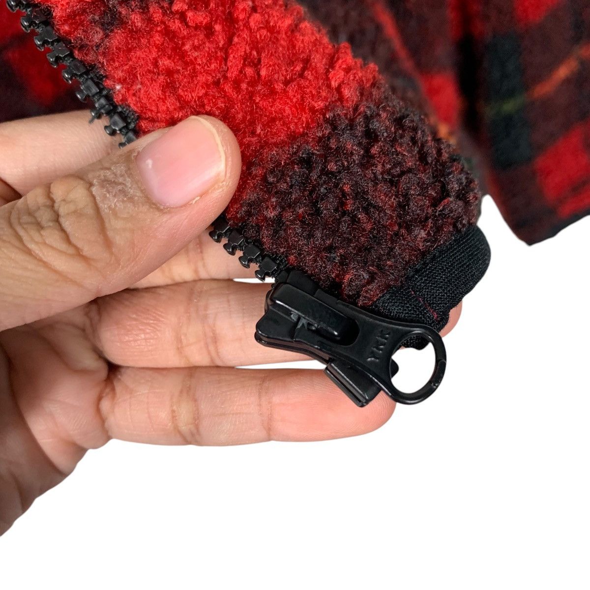JW Anderson JW ANDERSON Red Tartan Hooded Fleece Jacket #2333-C104 Size US L / EU 52-54 / 3 - 15 Thumbnail