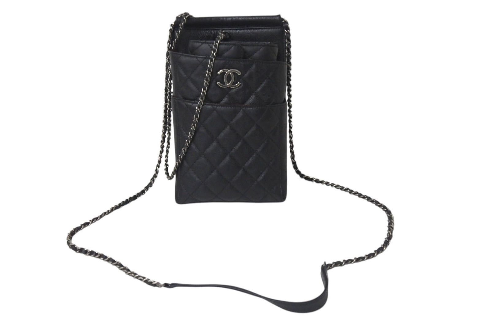 Chanel Cc Mini Waiter Bag Shoulder Bag in Black, Men's