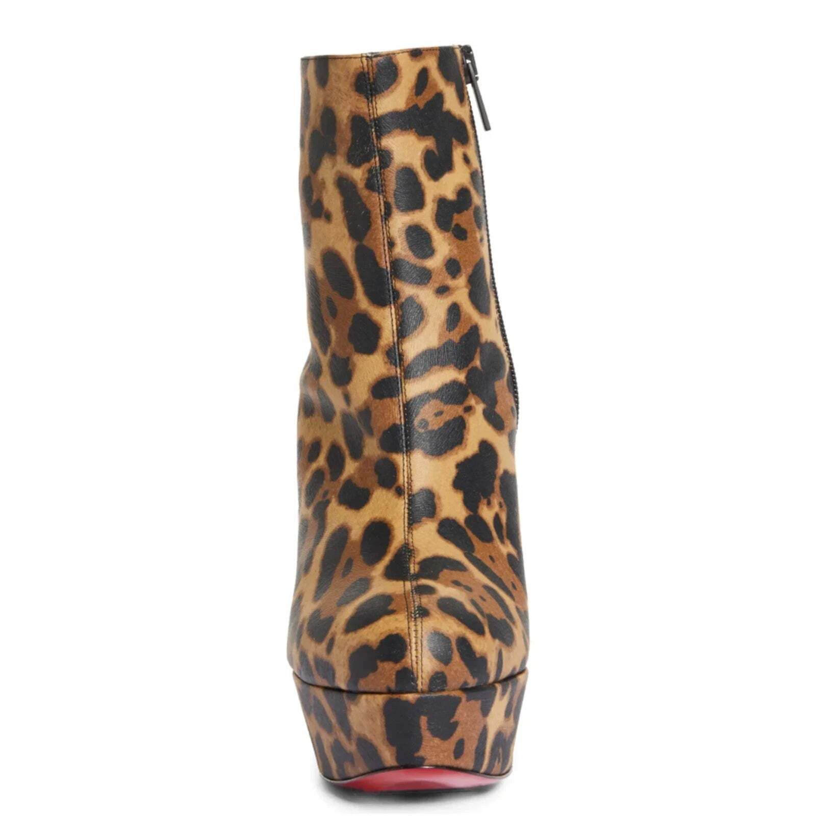 Christian Louboutin Christian Louboutin Bianca Booty 120 Leopard Brown Size US 8.5 / IT 38.5 - 6 Thumbnail