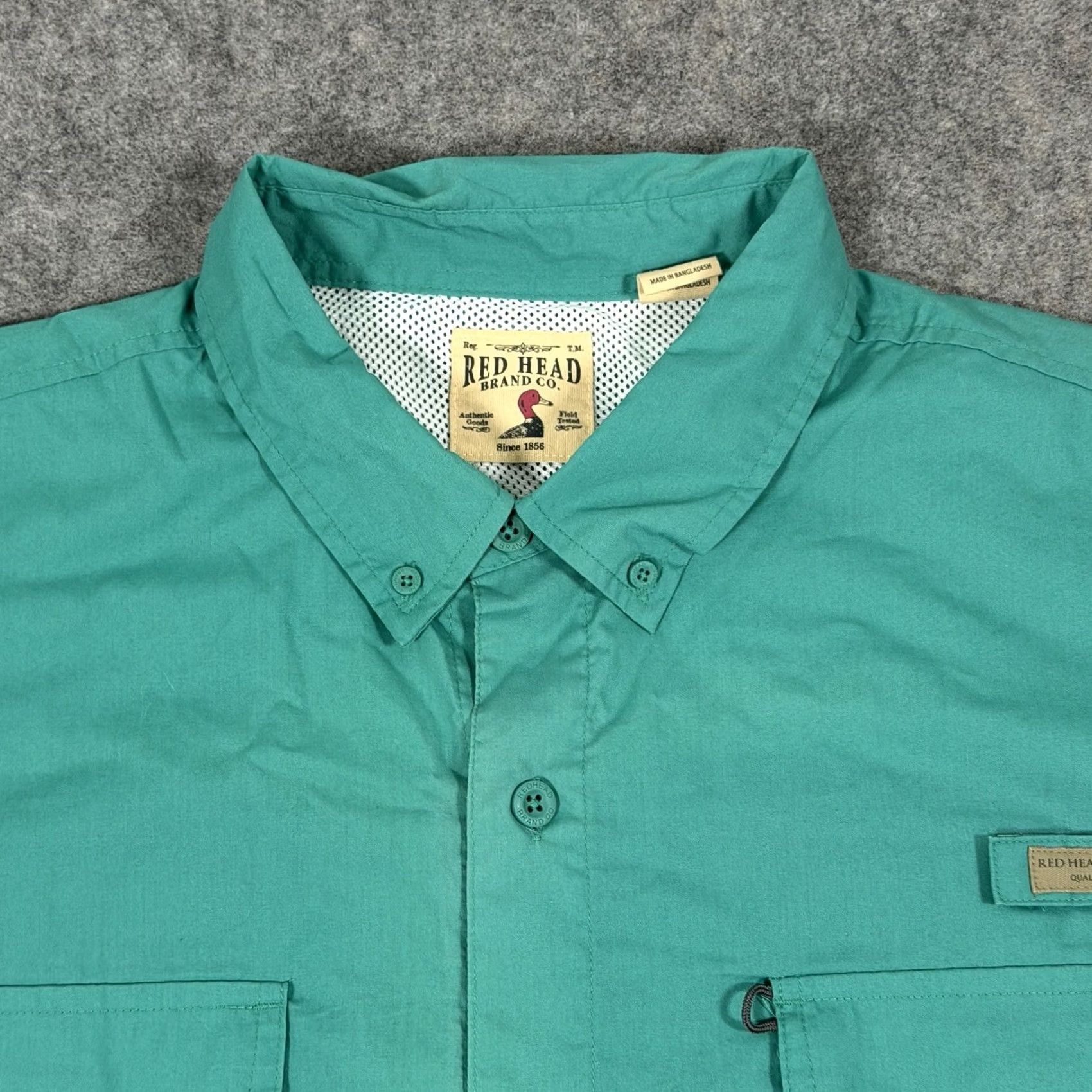 Altea RedHead Button-Up Shirt Men's 2XL Teal Green Lightweight Casual Outdoor Shirt Size US XXL / EU 58 / 5 - 4 Thumbnail