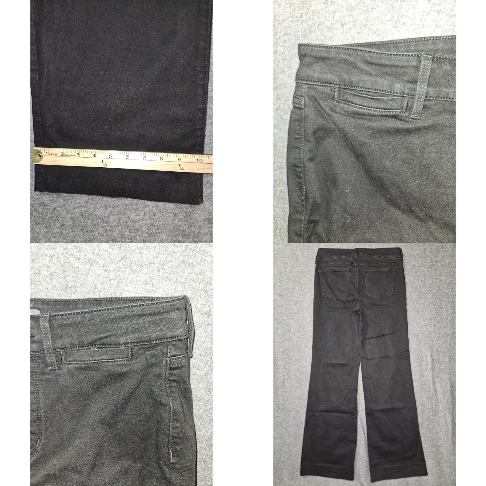 NYDJ NYDJ Pants Womens 6 Black Lift Tuck Stretch Career Trouser Bootcut Size 28" / US 6 / IT 42 - 8 Thumbnail