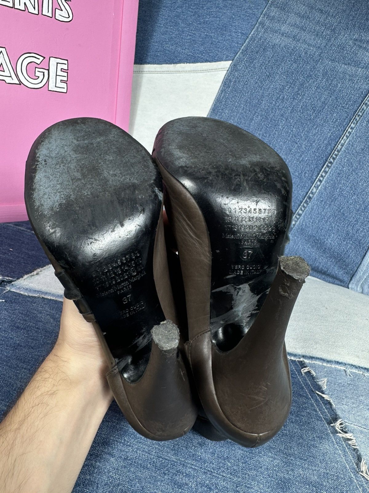 Maison Margiela Maison Martin Margiela Leon Max Peep Toe Leather Heels Size US 7 / IT 37 - 17 Thumbnail