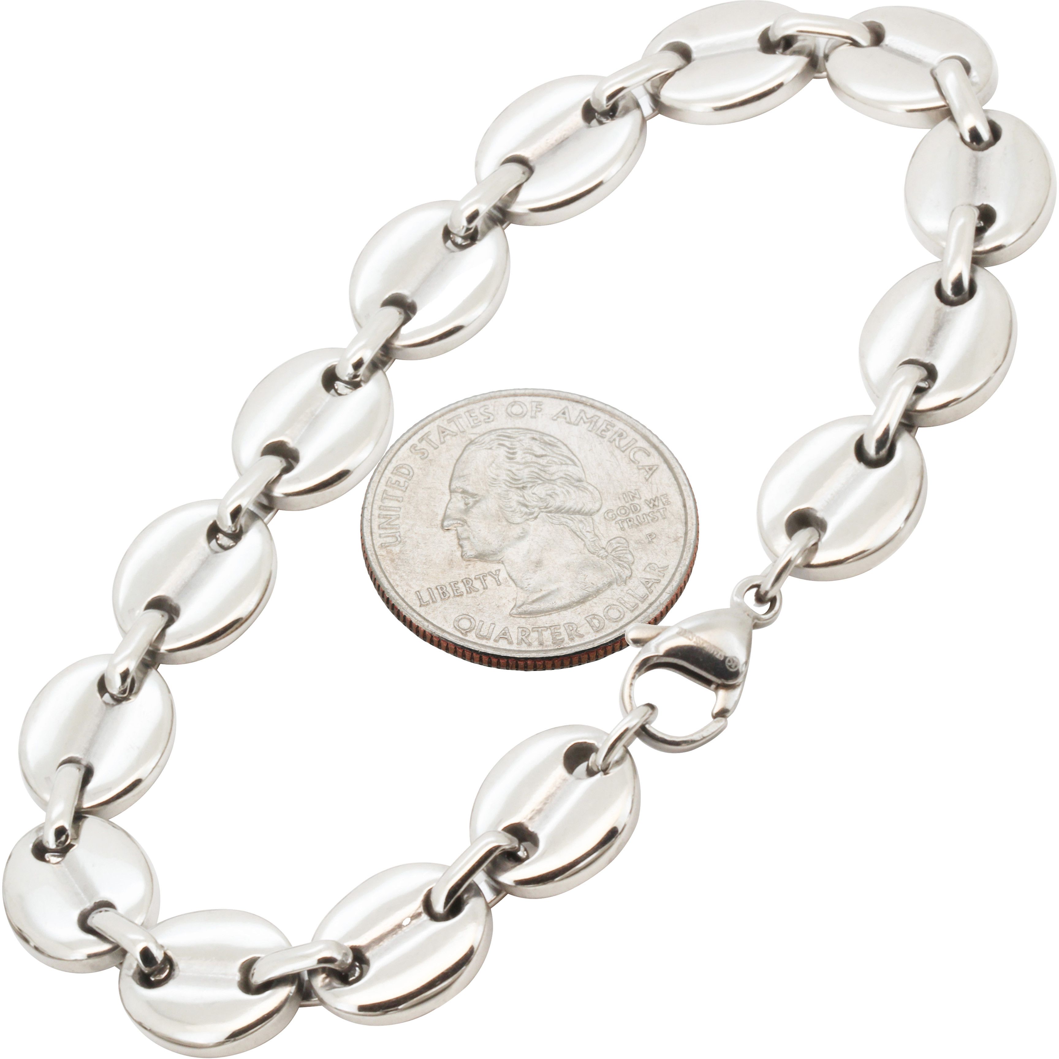 Other 316L Stainless Steel 10mm Mariner Bracelet 8.5” Size ONE SIZE - 1 Preview