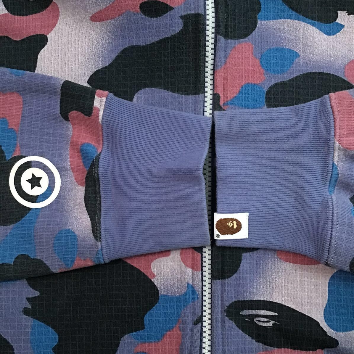 Bape 💫Glow in the dark💫 BAPE Grid camo shark full zip hoodie APE Size US L / EU 52-54 / 3 - 7 Thumbnail