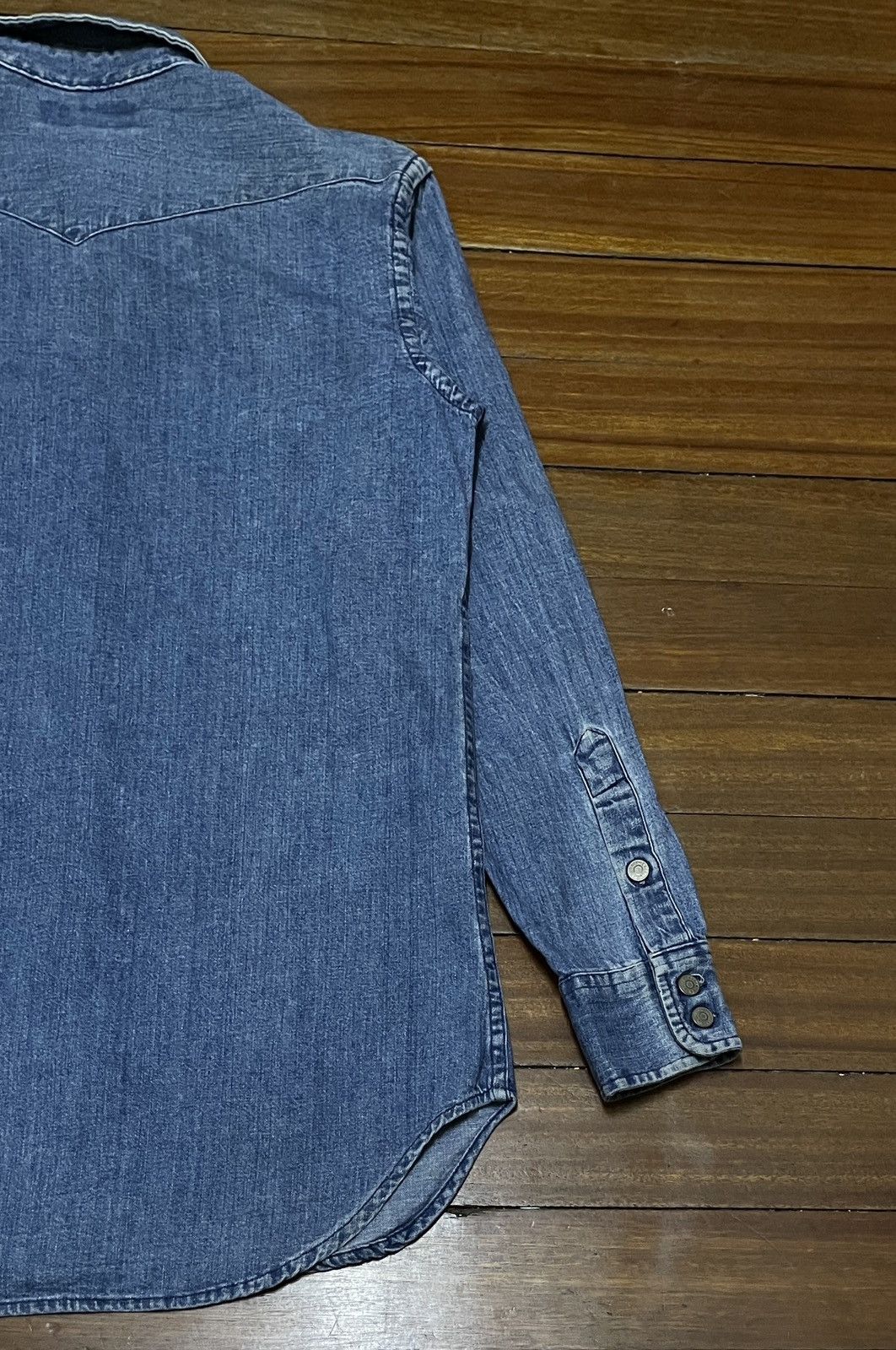 RRL Ralph Lauren × Vintage Very Rare Vintage Brand RRL Ralph Lauren Denim Shirt 1990s Size US XS / EU 42 / 0 - 8 Thumbnail