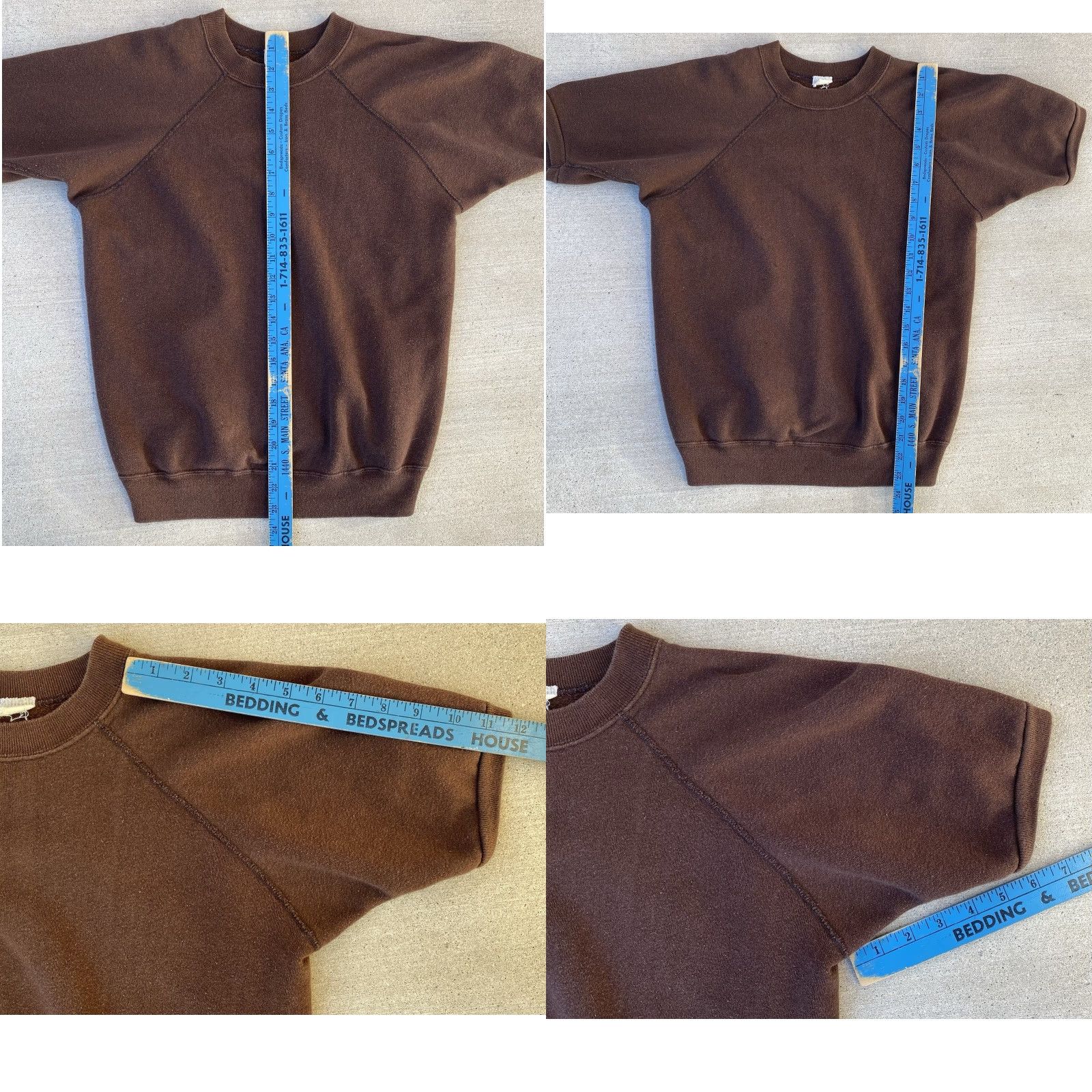 Vintage VINTAGE Casual Wear Creslan Acrylic Cotton Brown Short Sleeve Raglan Sweatshirt Shirt Men L Brown Pullover Raglan Vintage Sweatshirt Size US L / EU 52-54 / 3 - 11 Thumbnail