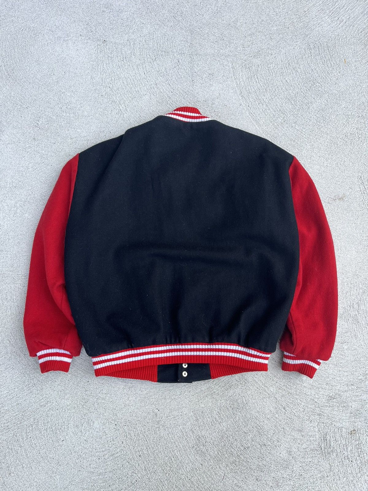 Vintage Vintage 1980s Manchester United Varsity Bomber Size US M / EU 48-50 / 2 - 2 Thumbnail