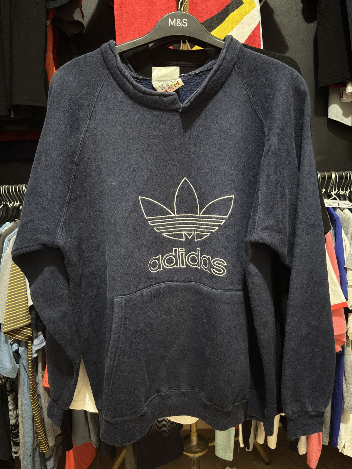 Adidas Adidas Sweatshirt Crewneck Big Logo Vintage Size US M / EU 48-50 / 2 - 1 Thumbnail