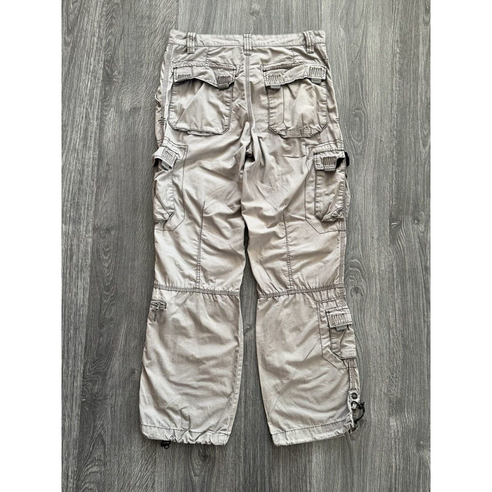 Japanese Brand Y2K Vintage parachute pants with drawstring cuffs Size US 32 / EU 48 - 6 Thumbnail