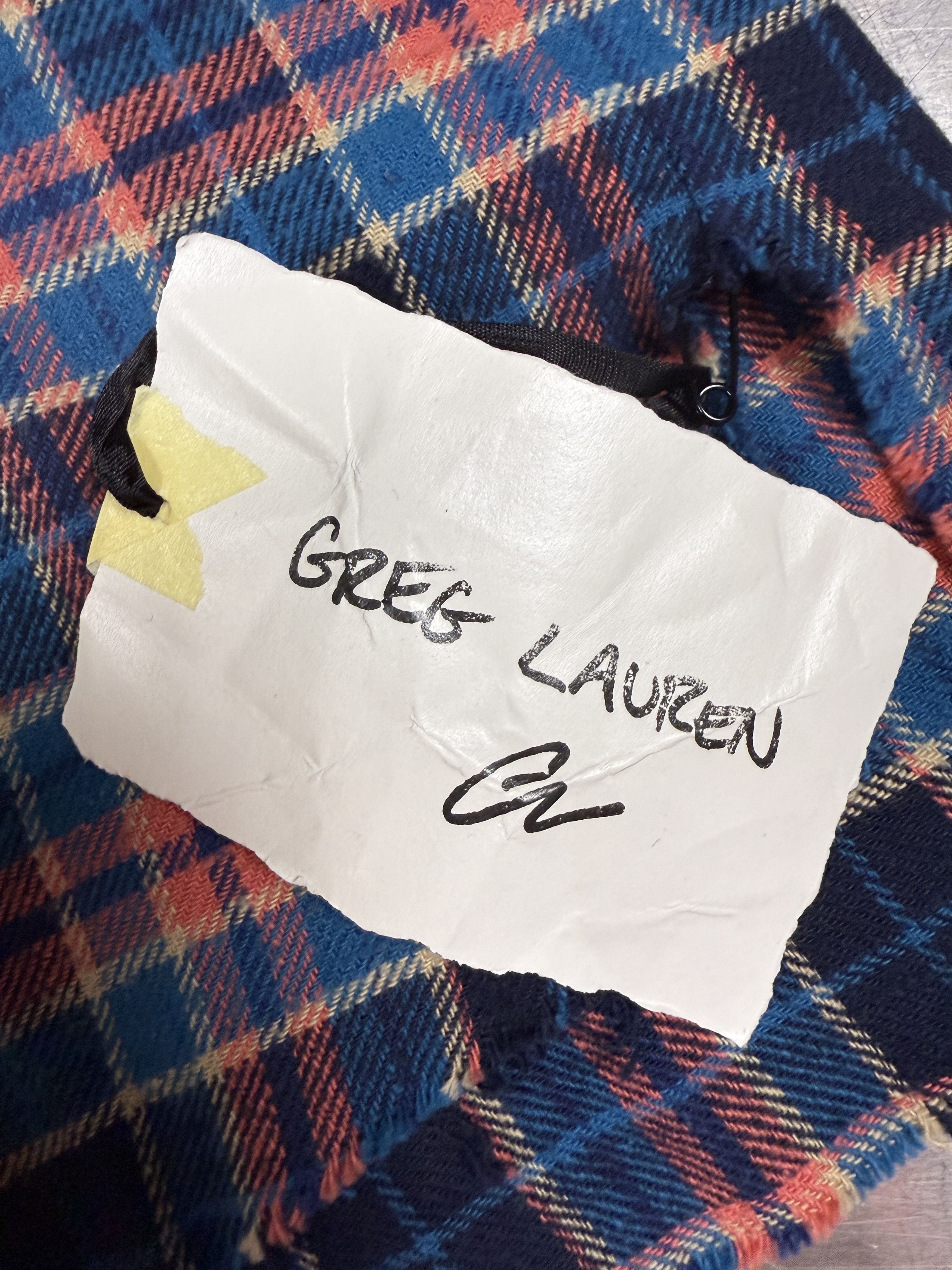 Greg Lauren $795 Greg Lauren Plaid Short Sleeve Shirt Size US L / EU 52-54 / 3 - 9 Thumbnail