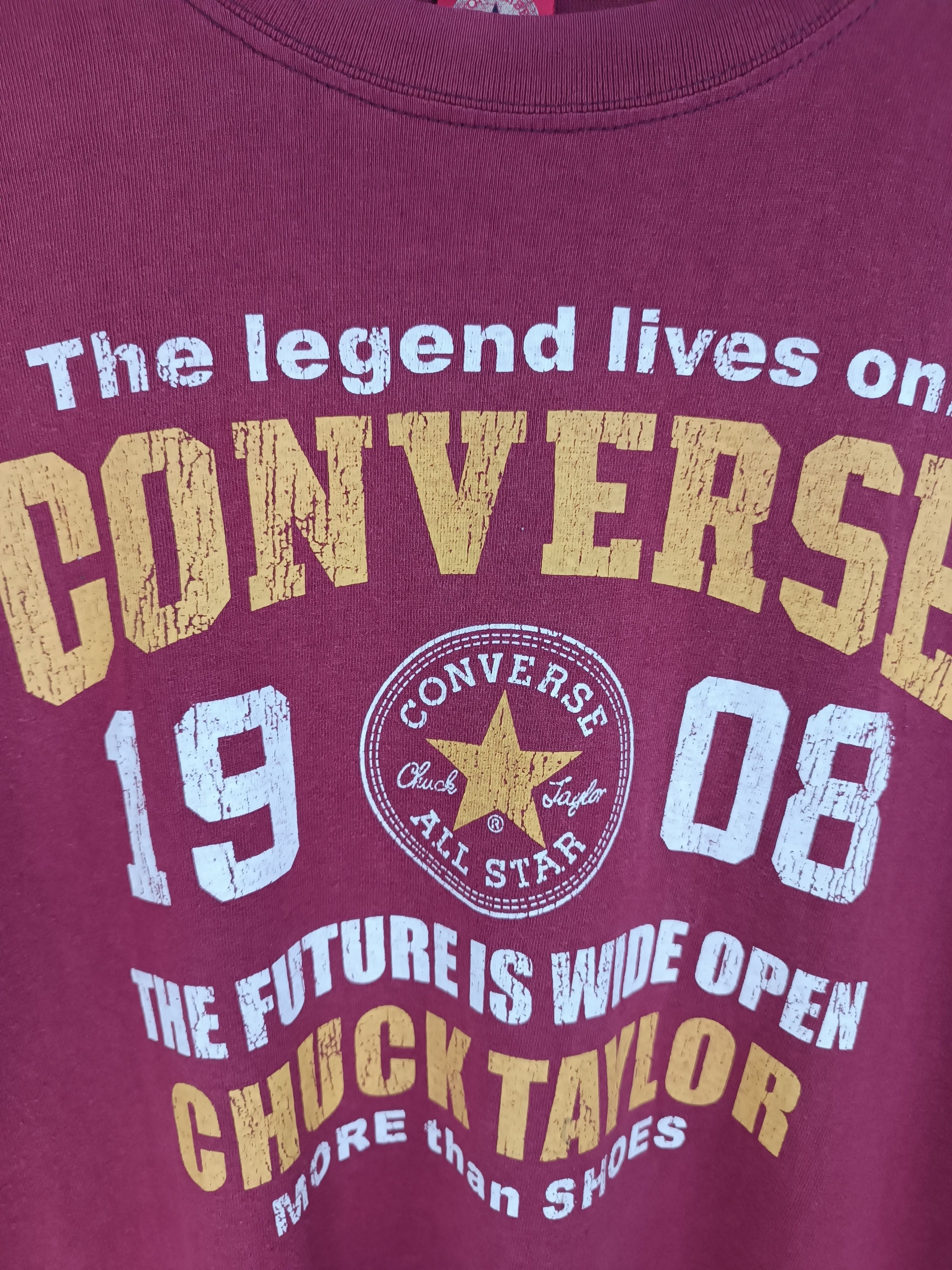 Converse THRASHED FADED VINTAGE Y2K CONVERSE CHUCK TAYLOR L/S TEE Size US XL / EU 56 / 4 - 13 Thumbnail