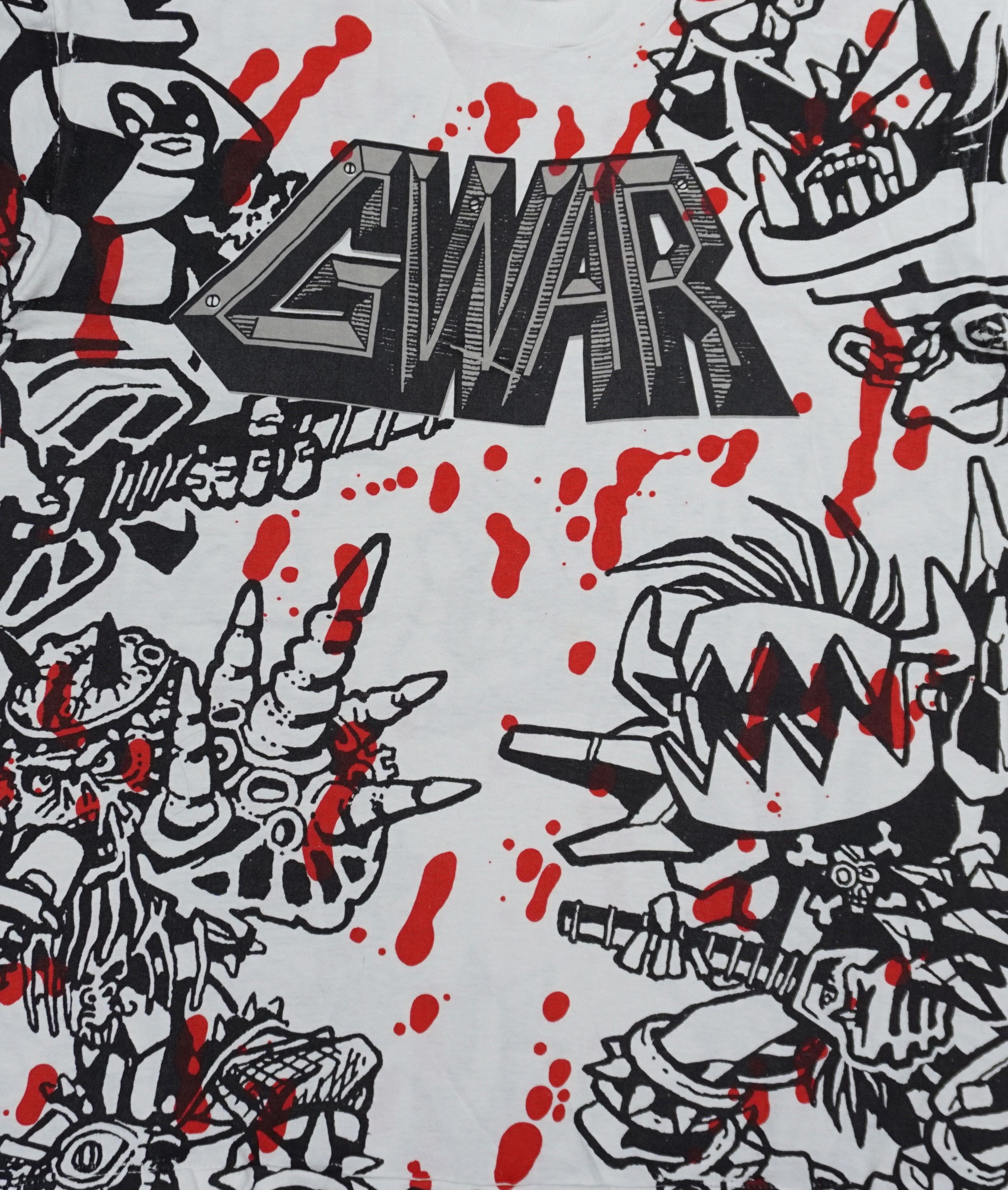 Band Tees × Vintage 90's GWAR all over print T-Shirt Made In USA Size US L / EU 52-54 / 3 - 2 Thumbnail