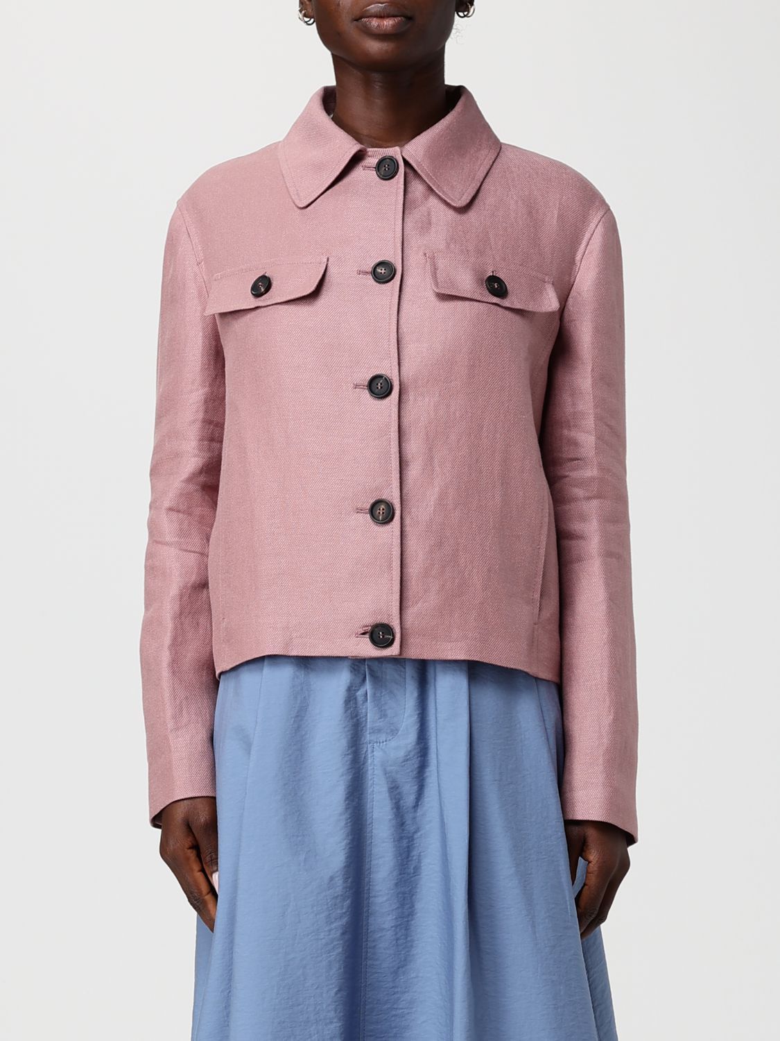 Brunello Cucinelli Brunello Cucinelli Jacket Woman Pink Size M / US 6-8 / IT 42-44 - 1 Thumbnail