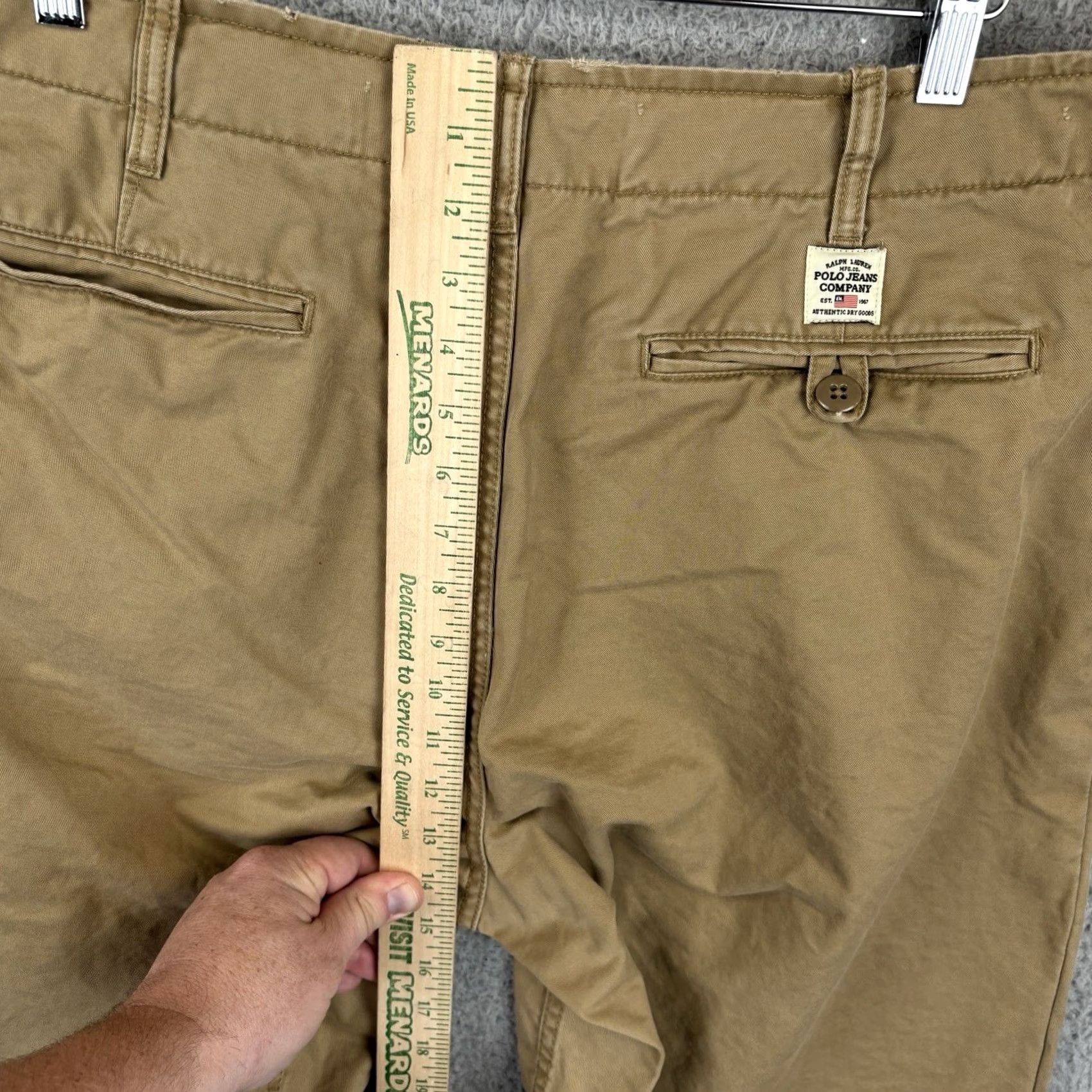 Polo Ralph Lauren VINTAGE Polo Ralph Lauren Jeans Co Shorts Men’s 34 Brown Chino Flat Front Twill Size US S / EU 44-46 / 1 - 6 Thumbnail