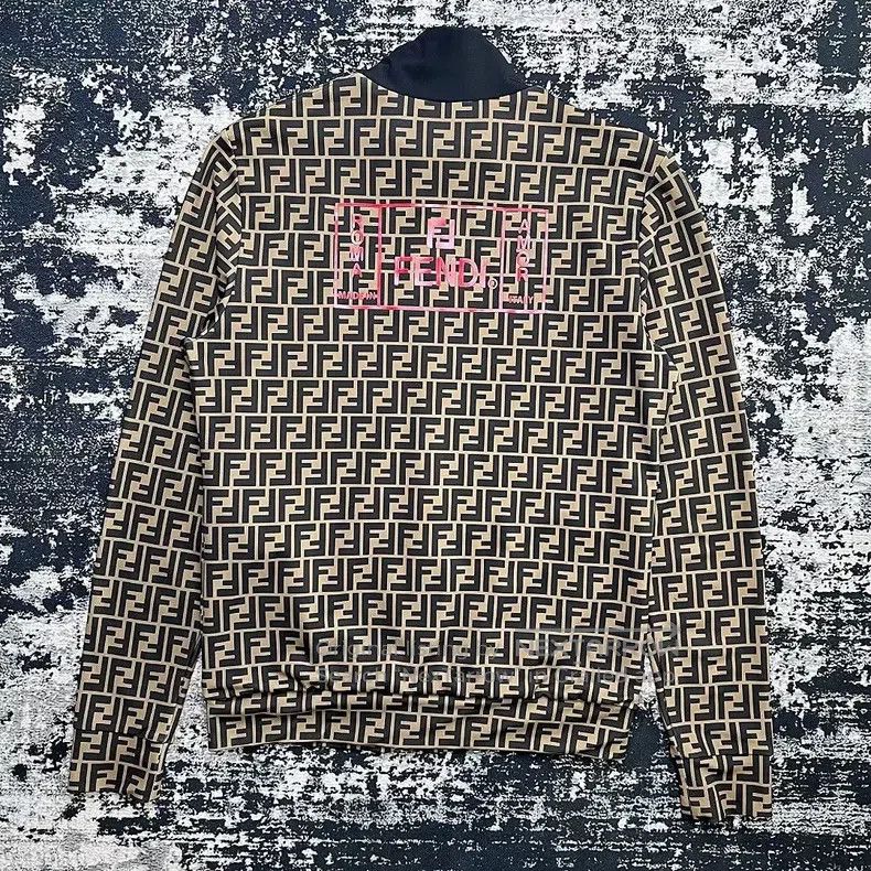 Fendi Fendi FF Full Print Logo Zipper Jacket Size US L / EU 52-54 / 3 - 5 Thumbnail