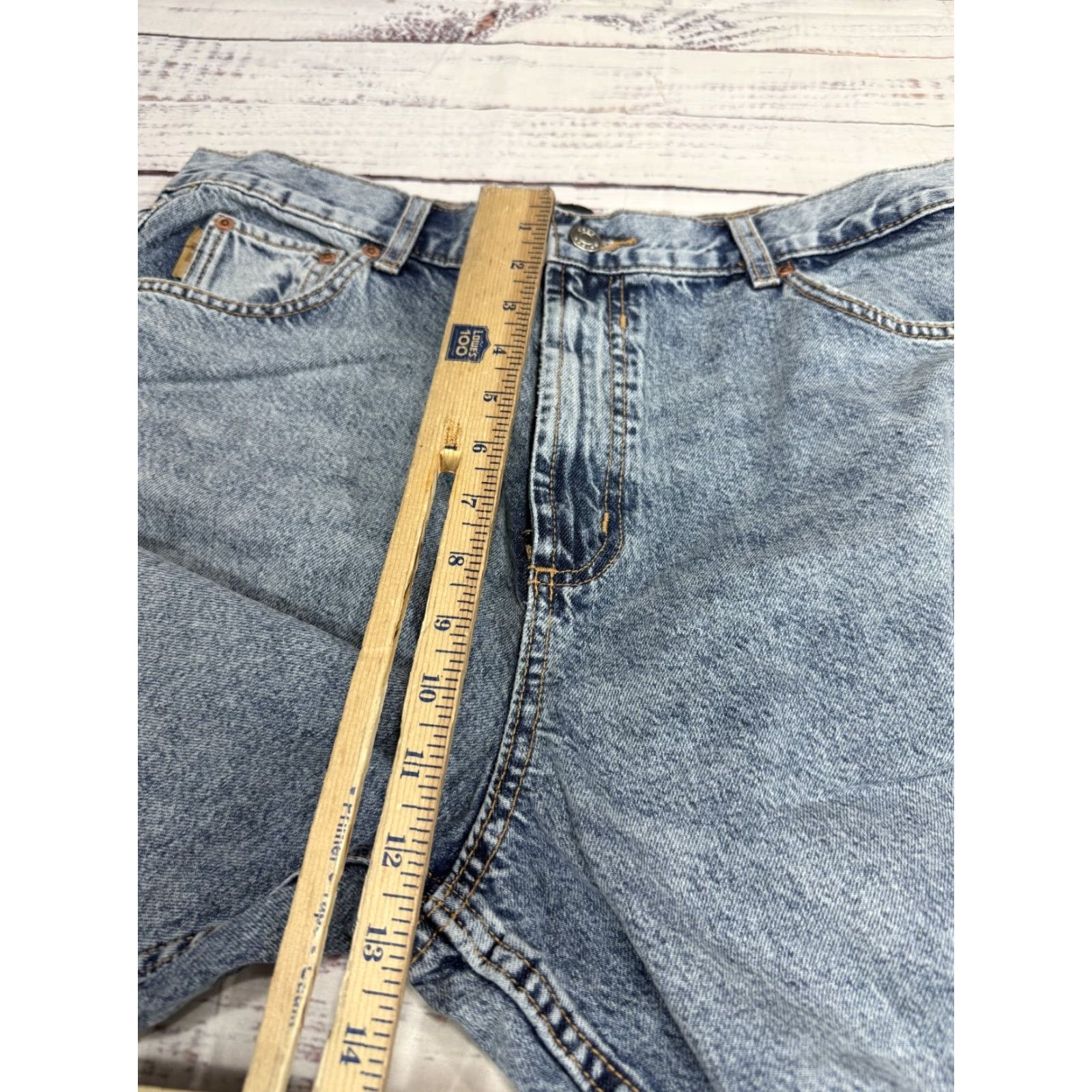 Asos ASOS Design Jeans Five Pockets Straight Leg Denim Blue 34 Mens Regular Sized 28 Inseam Wide Baggy Size US 34 / EU 50 - 3 Thumbnail