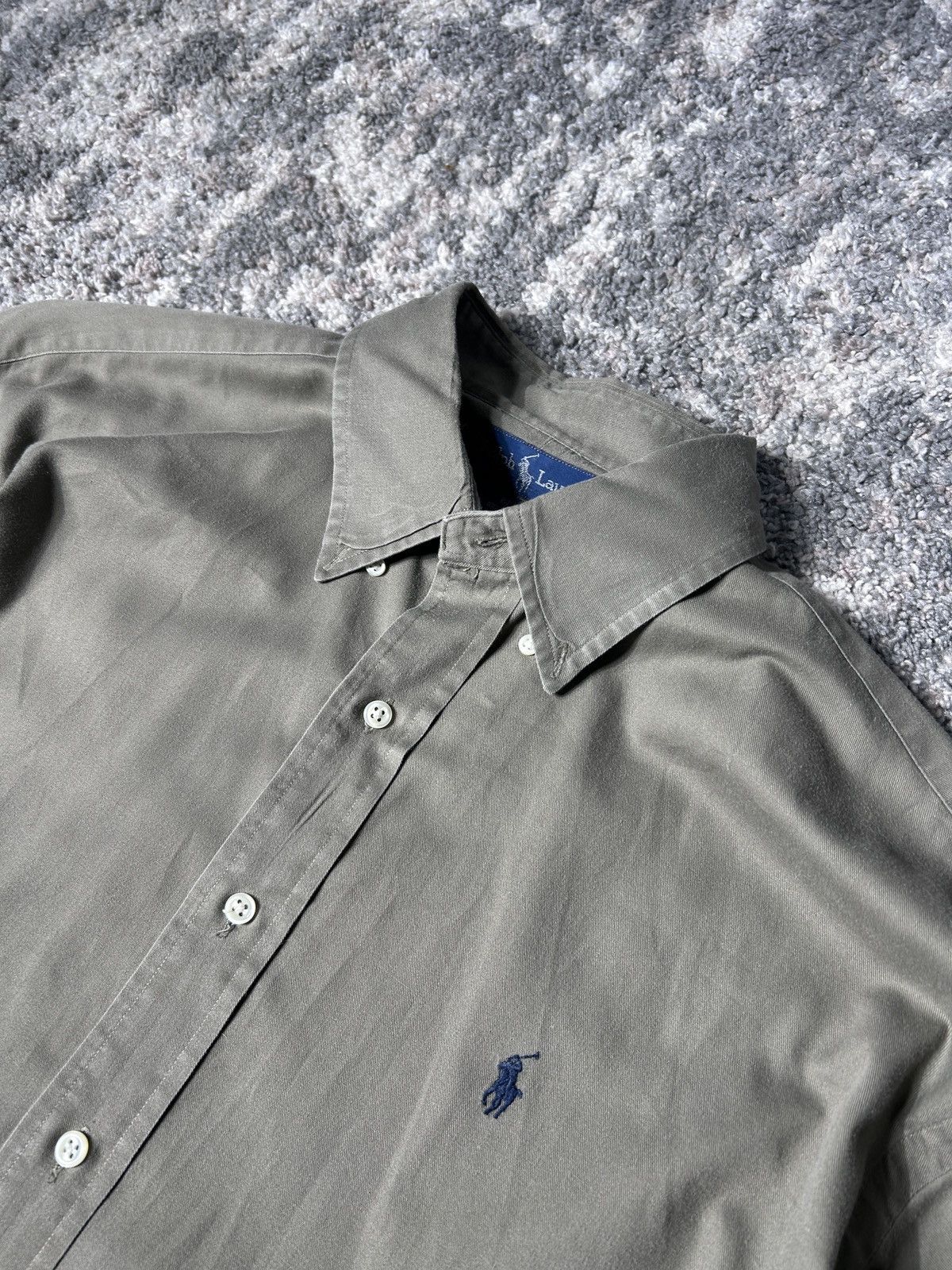Polo Ralph Lauren × Vintage Vintage Polo Ralph Lauren Khaki Shirt XL Size US XL / EU 56 / 4 - 6 Thumbnail