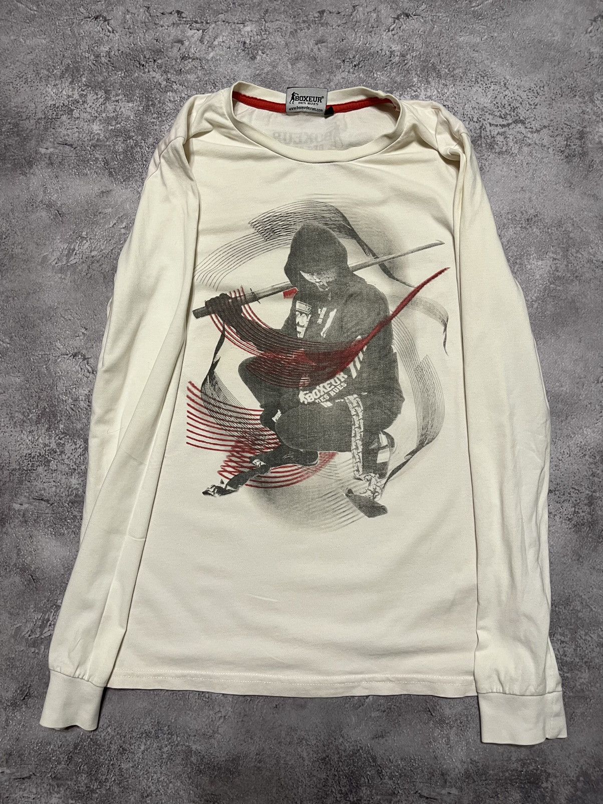 Japanese Brand Vintage Ninja Boxeur Des Rues long sleeve Size US M / EU 48-50 / 2 - 1 Thumbnail