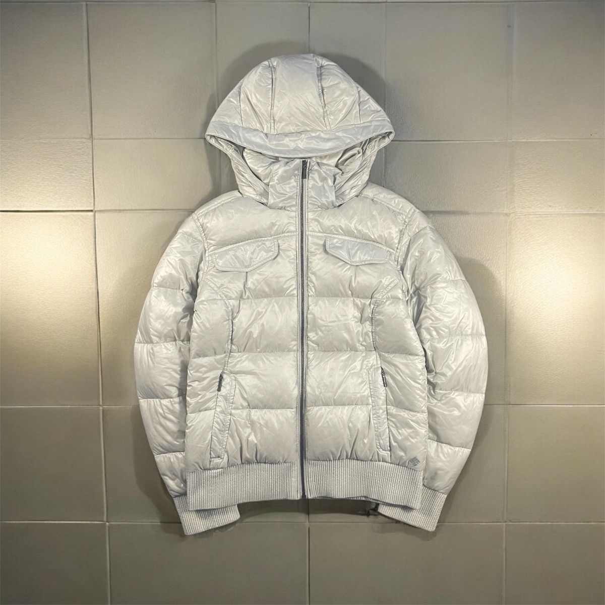 Columbia COLUMBIA Omni-Heat White Puffer Jacket removable hood M Size M / US 6-8 / IT 42-44 - 1 Thumbnail