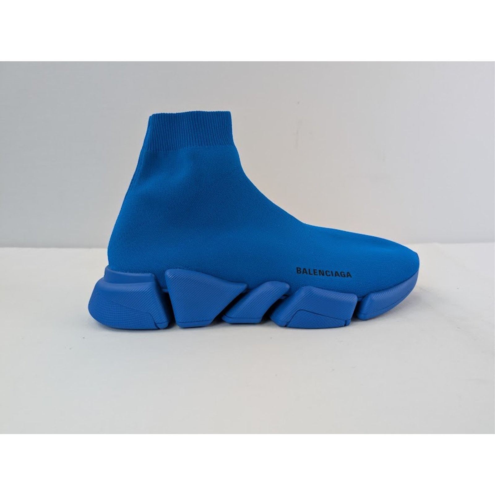 Balenciaga o1rshd1 Speed 2.0 Recycled Knit Sneakers in Dark Blue Size US 12 / EU 45 - 4 Thumbnail