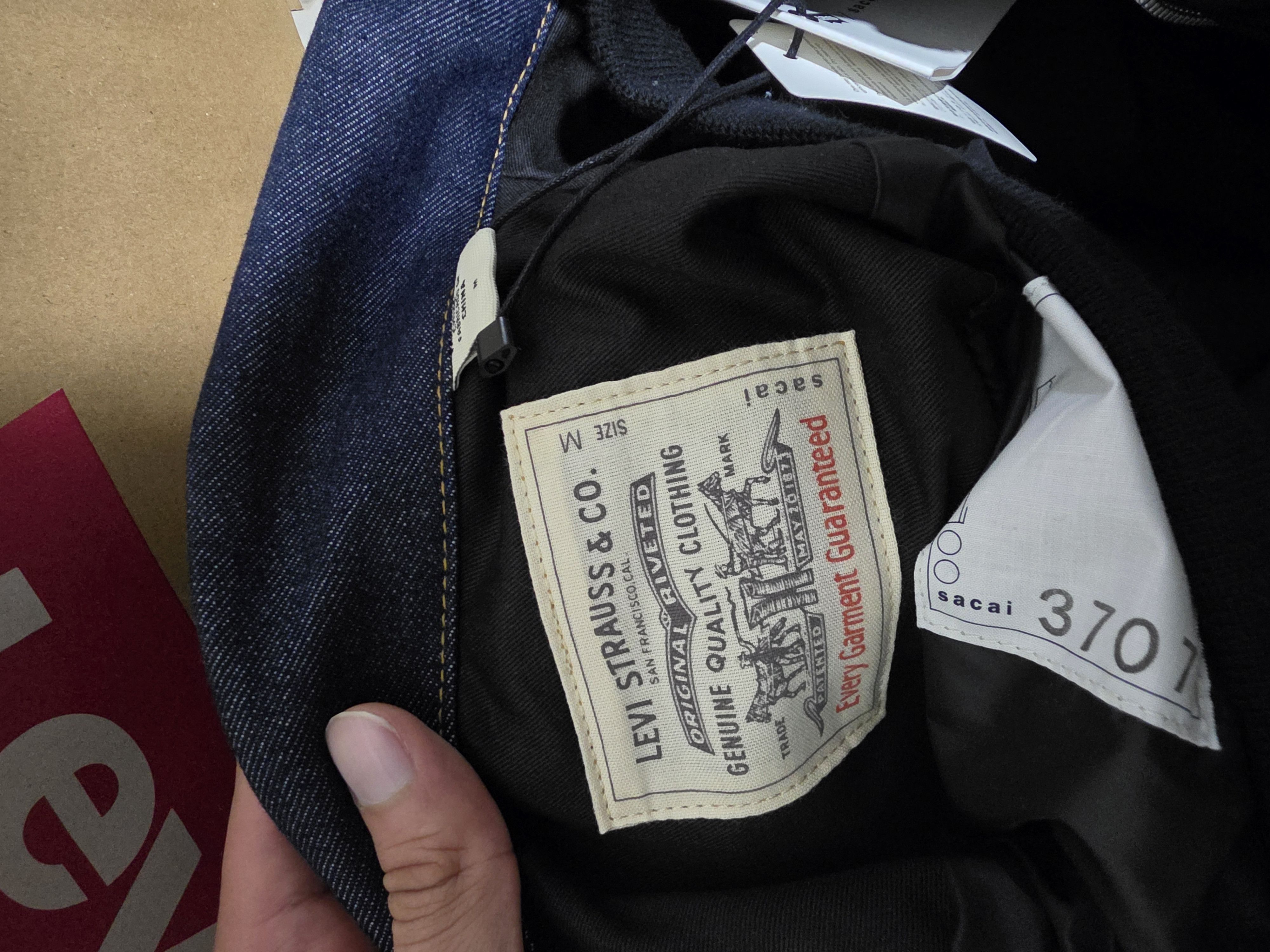 Sacai Sacai x levis Bomber Denim Jacket Size US M / EU 48-50 / 2 - 9 Thumbnail