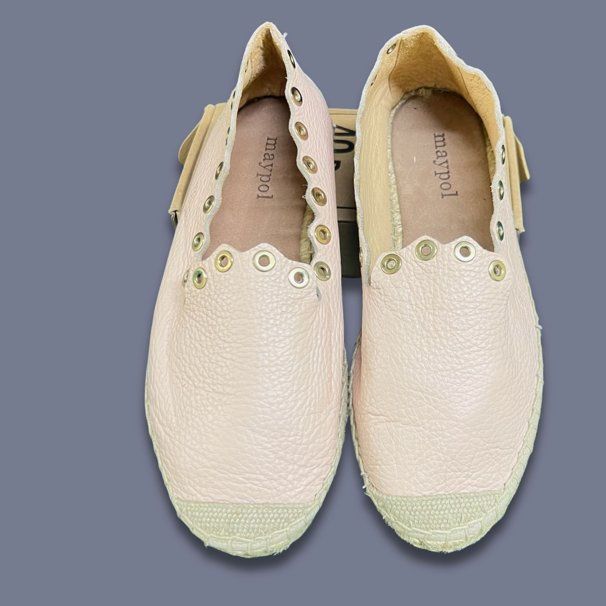 Other Maypol Light Pink Leather Espadrille Flats Made In Spain Siz Size US 7 / IT 37 - 2 Thumbnail