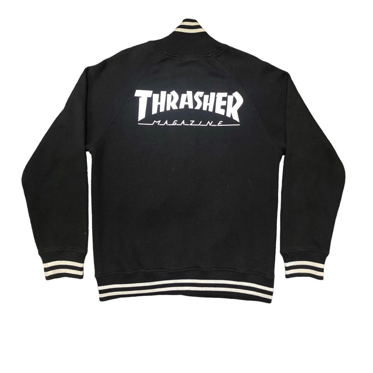 📌Steals📌Thrasher Varsity Jacket Snap Button Streetstyle