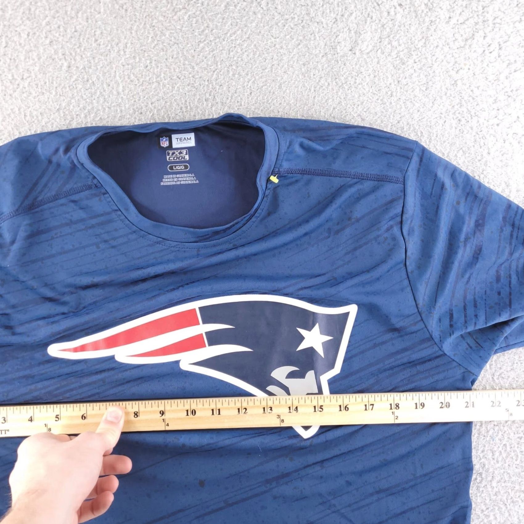 NFL NFL Shirt Mens Large Patriots TX3 Cool Short Sleeve Performance Gym Running Size US L / EU 52-54 / 3 - 4 Thumbnail