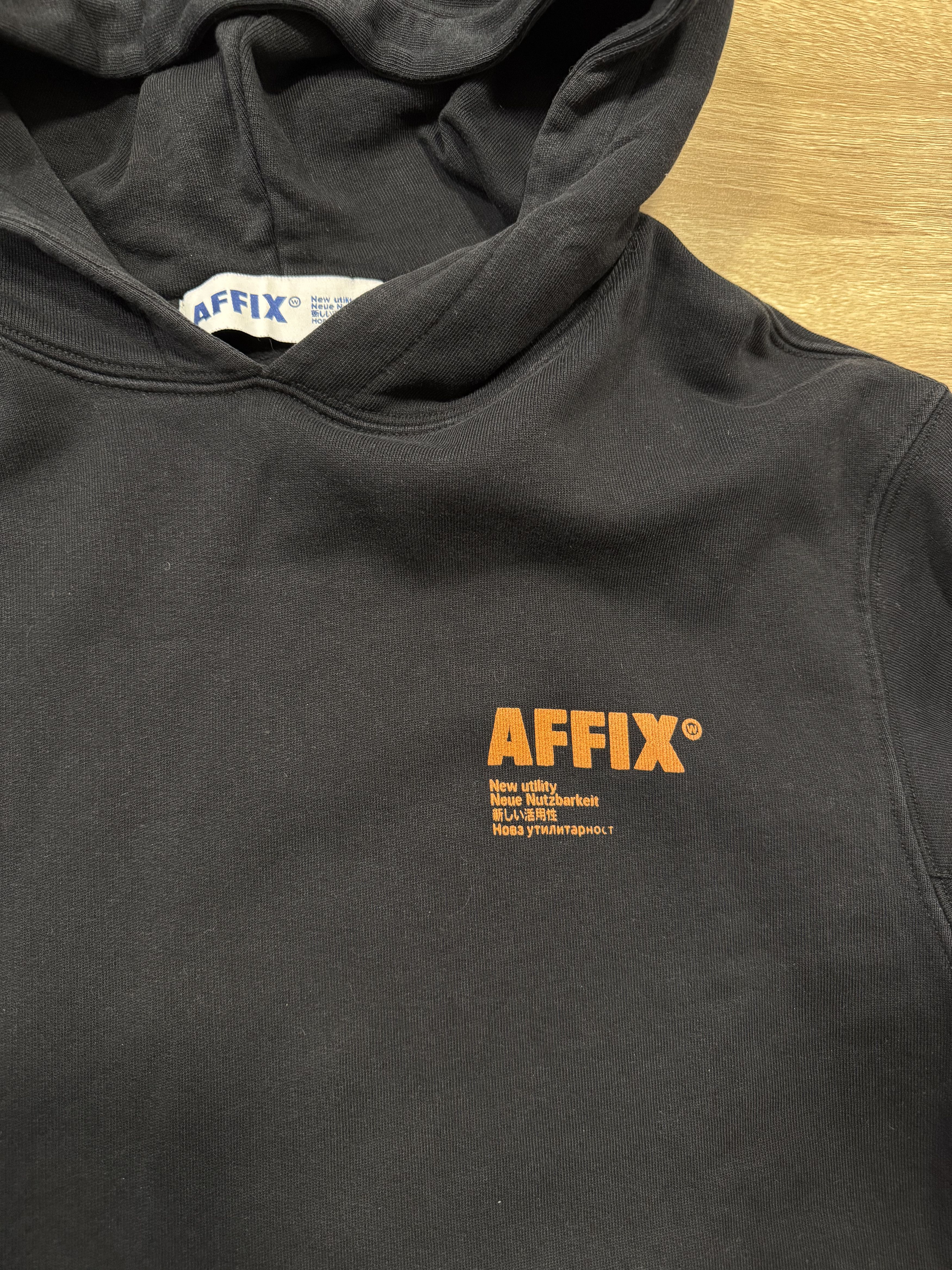 パーカー AFFIX hoodie size M KIKO KOSTADINOV AFFIX Standardised Logo Hoodie - Kiko Kostadinov - S