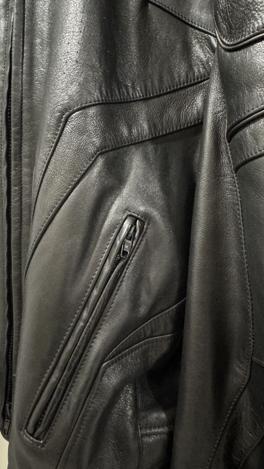 Balenciaga Balenciaga SS23 Mudshow Leather Biker Jacket Size US S / EU 44-46 / 1 - 10 Thumbnail