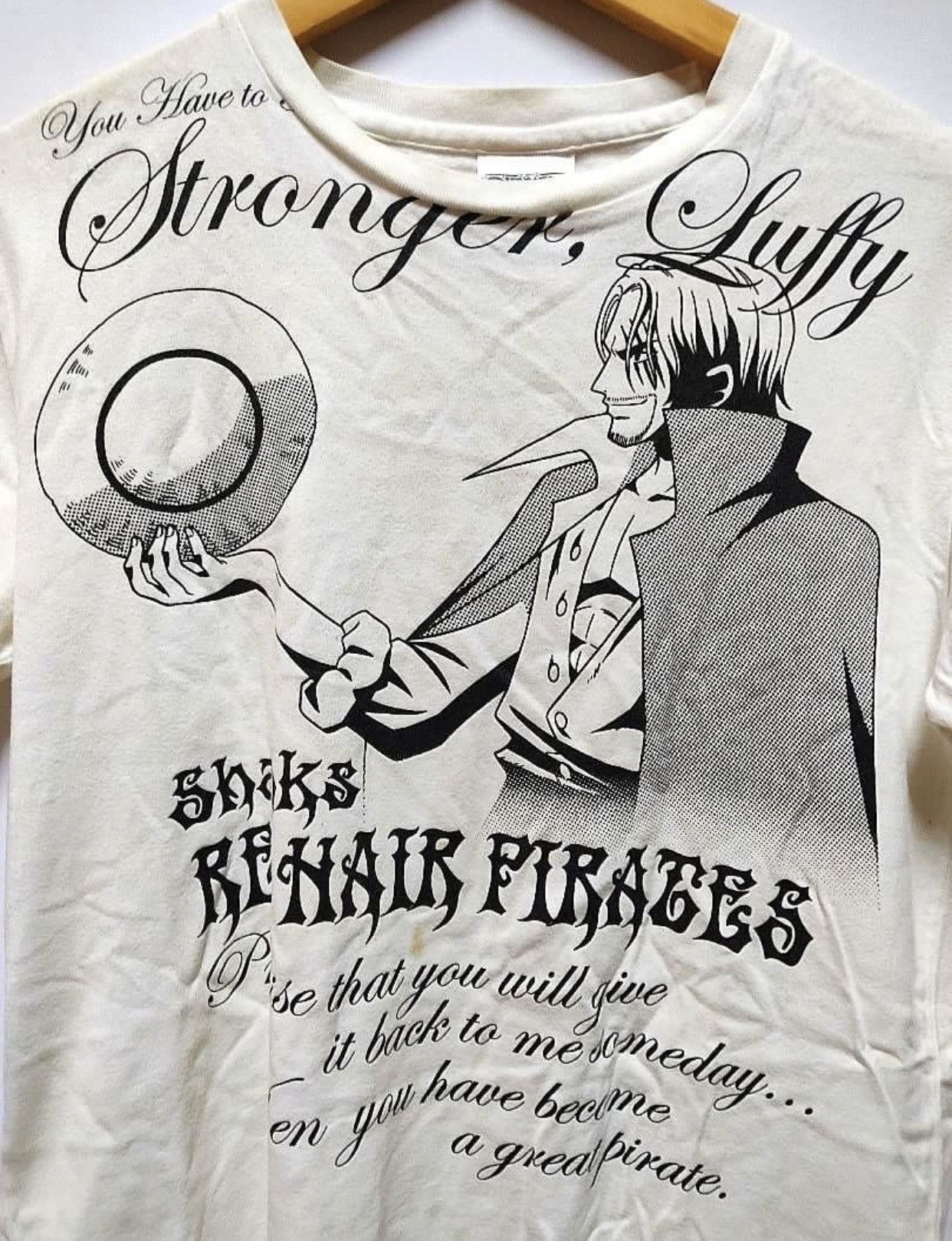 Anime Rare One Piece Shanks Modern over print tee Size US M / EU 48-50 / 2 - 4 Thumbnail