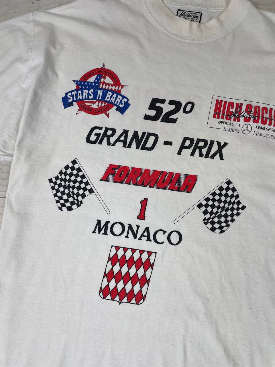 Formula 1 Vintage Monaco Grand Prix Mercedes Benz F1 T-Shirt 90s Size US L / EU 52-54 / 3 - 6 Thumbnail