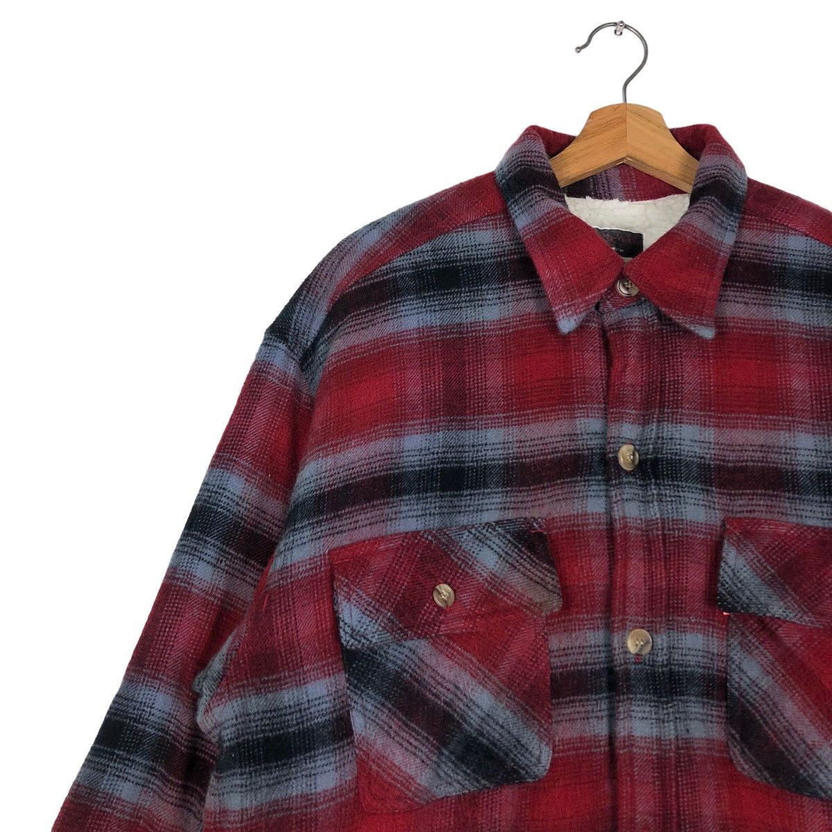 Japanese Brand 🔥Vtg Flannel Jacket Tartan Design High Spirits Issey Miyake Size US L / EU 52-54 / 3 - 5 Thumbnail